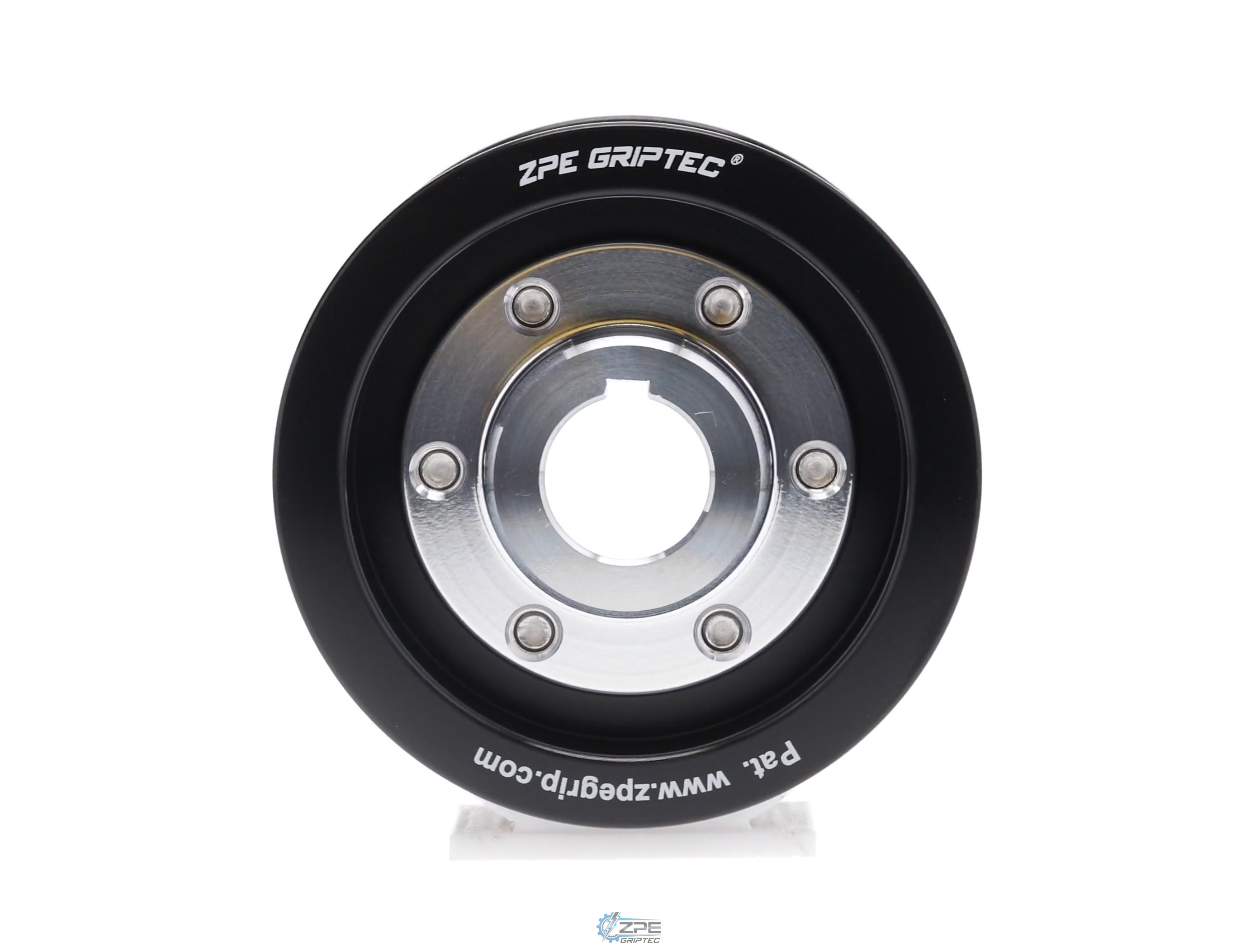 3.10" 8 Rib ZPE GripTec® 2pc Vortech YSi/JT/V3 L3 Black Pulley & Hub Kit