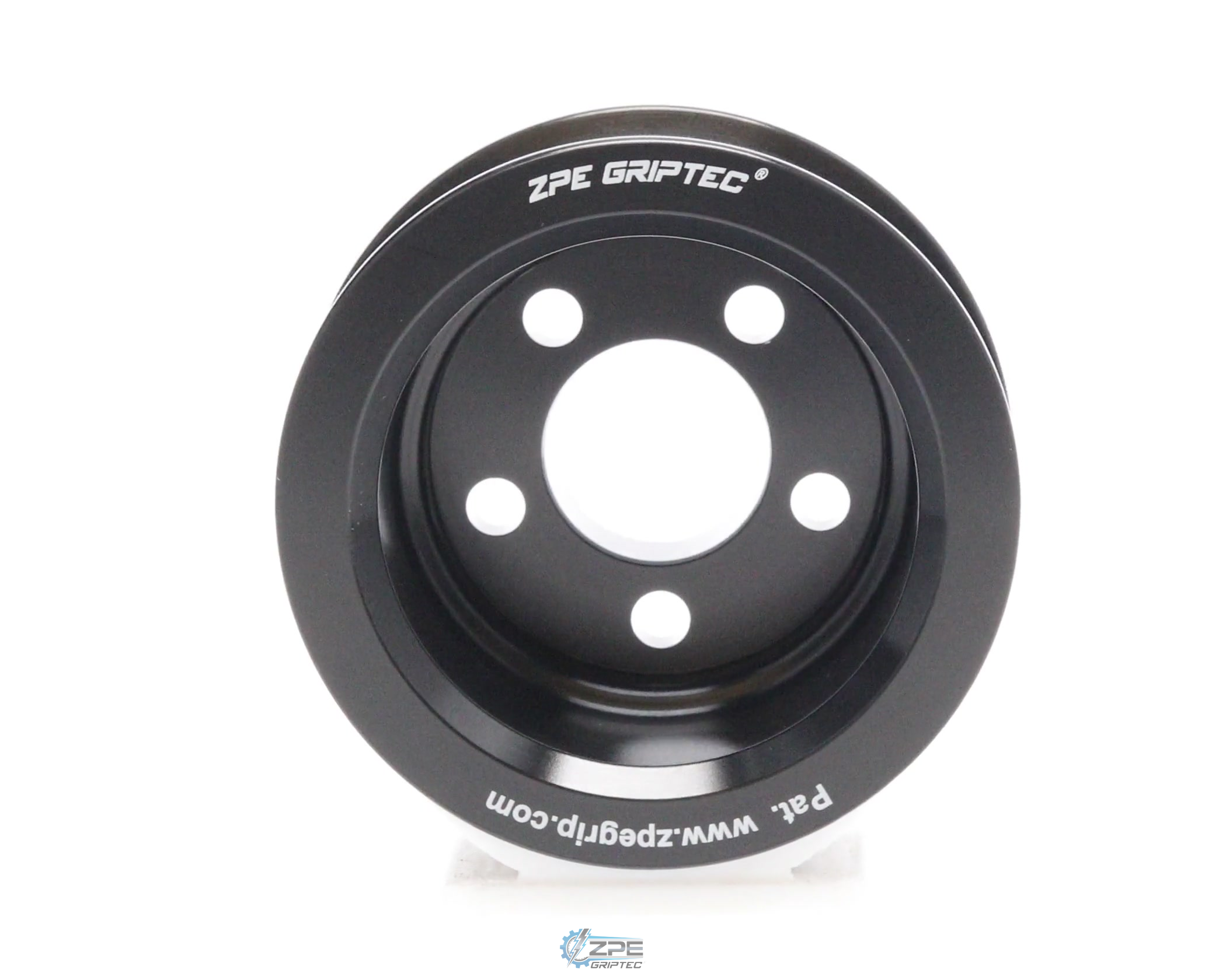 2.85" 6 Rib ZPE GripTec® Whipple 5 Bolt L3V-A Black Pulley Only