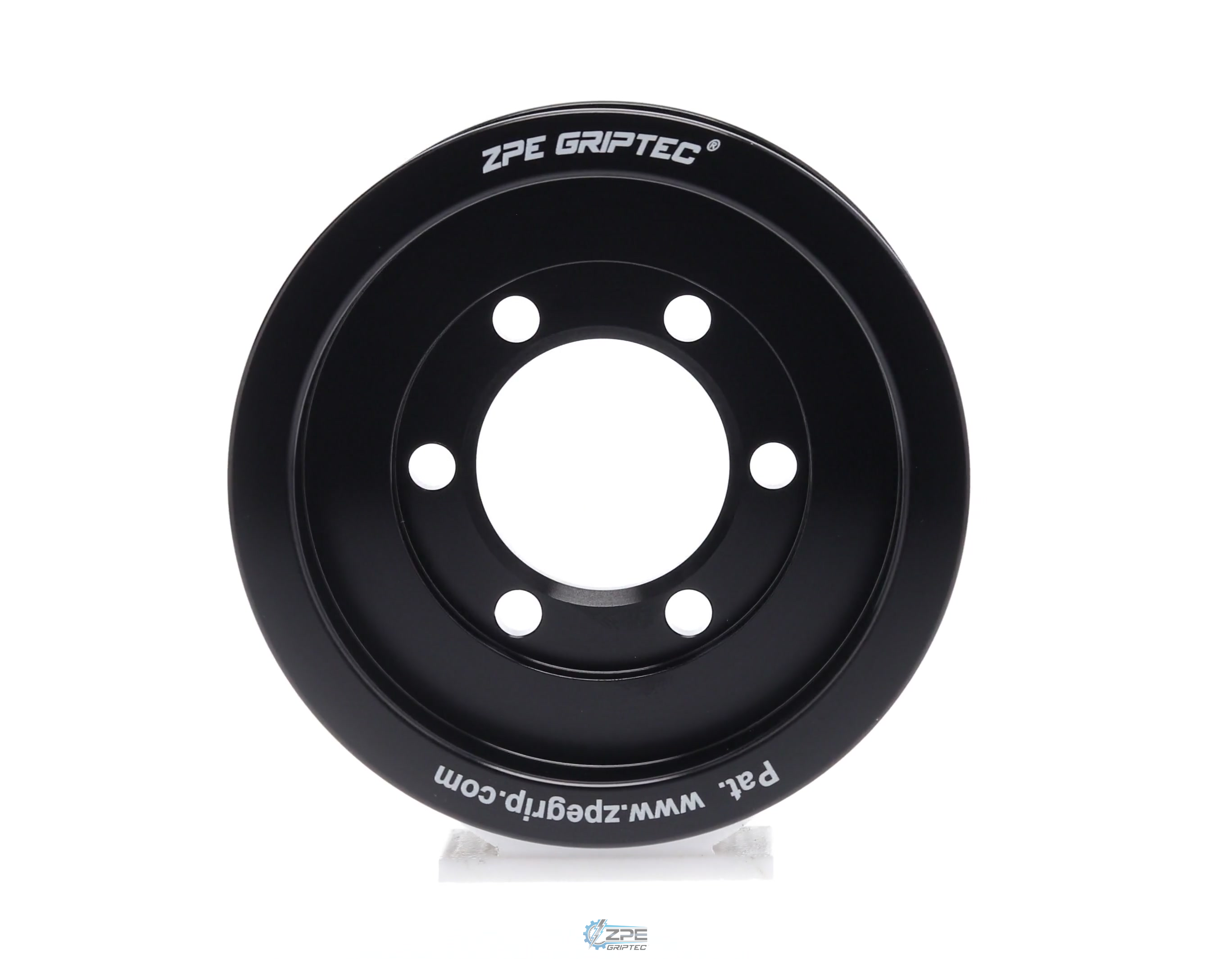 3.60" 8 Rib ZPE GripTec® 2pc Vortech YSi/JT/V3 L3 Black Pulley Only