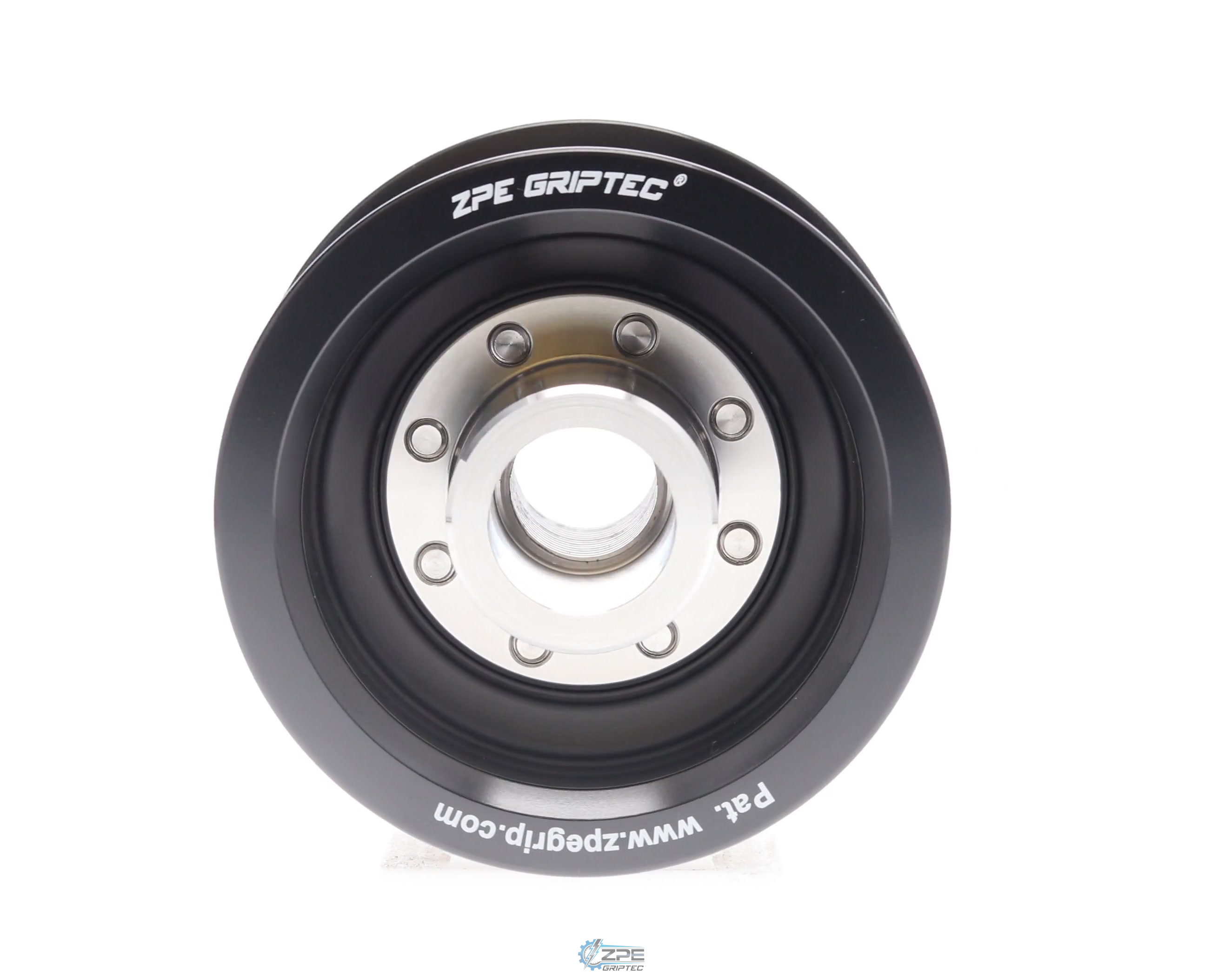 2.85" 10 Rib ZPE GripTec® 2pc HellCat L2V Black Pulley & Hub Kit