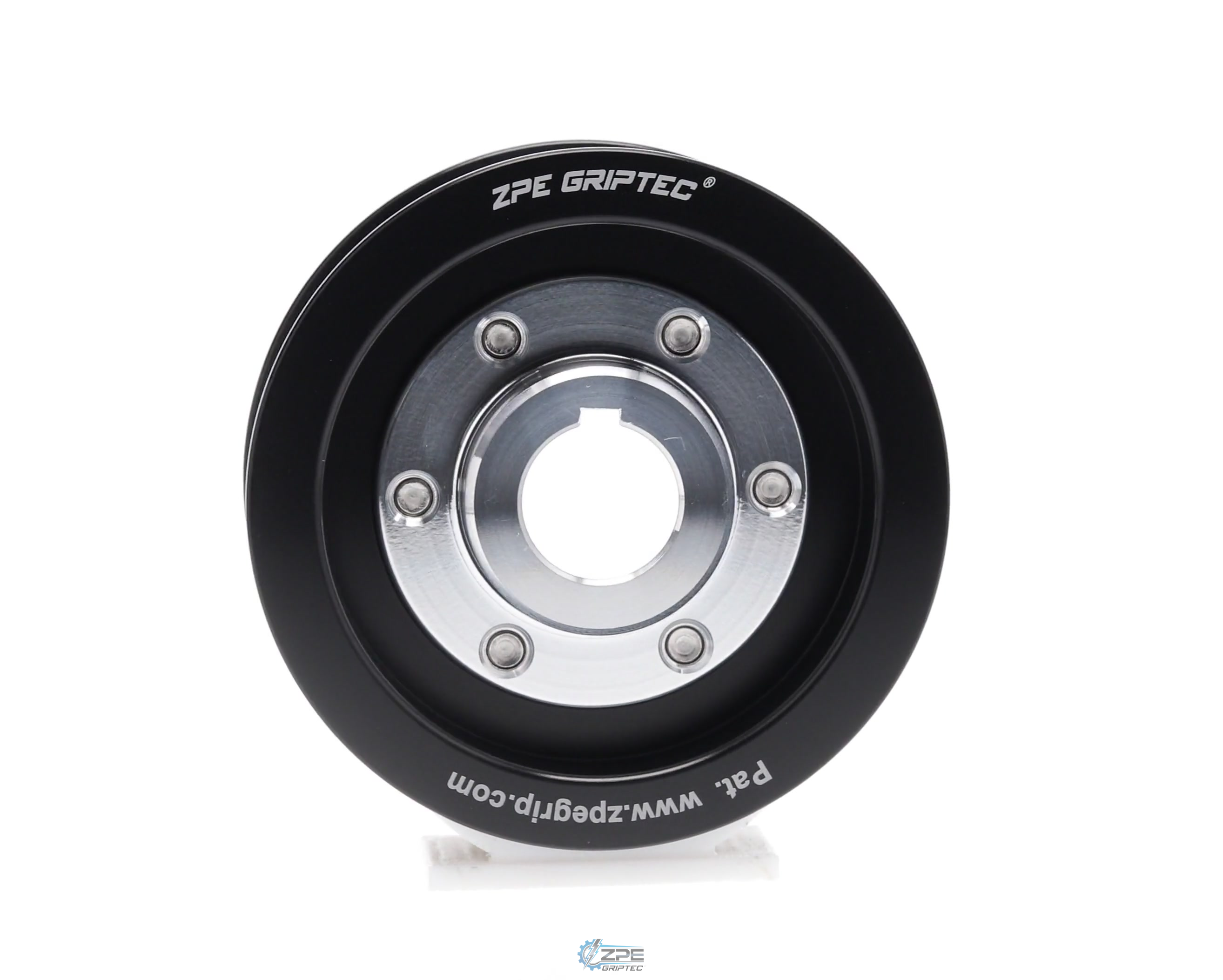 3.25" 6 Rib ZPE GripTec® 2pc Vortech YSi/JT/V3 L3 Black Pulley & Hub Kit