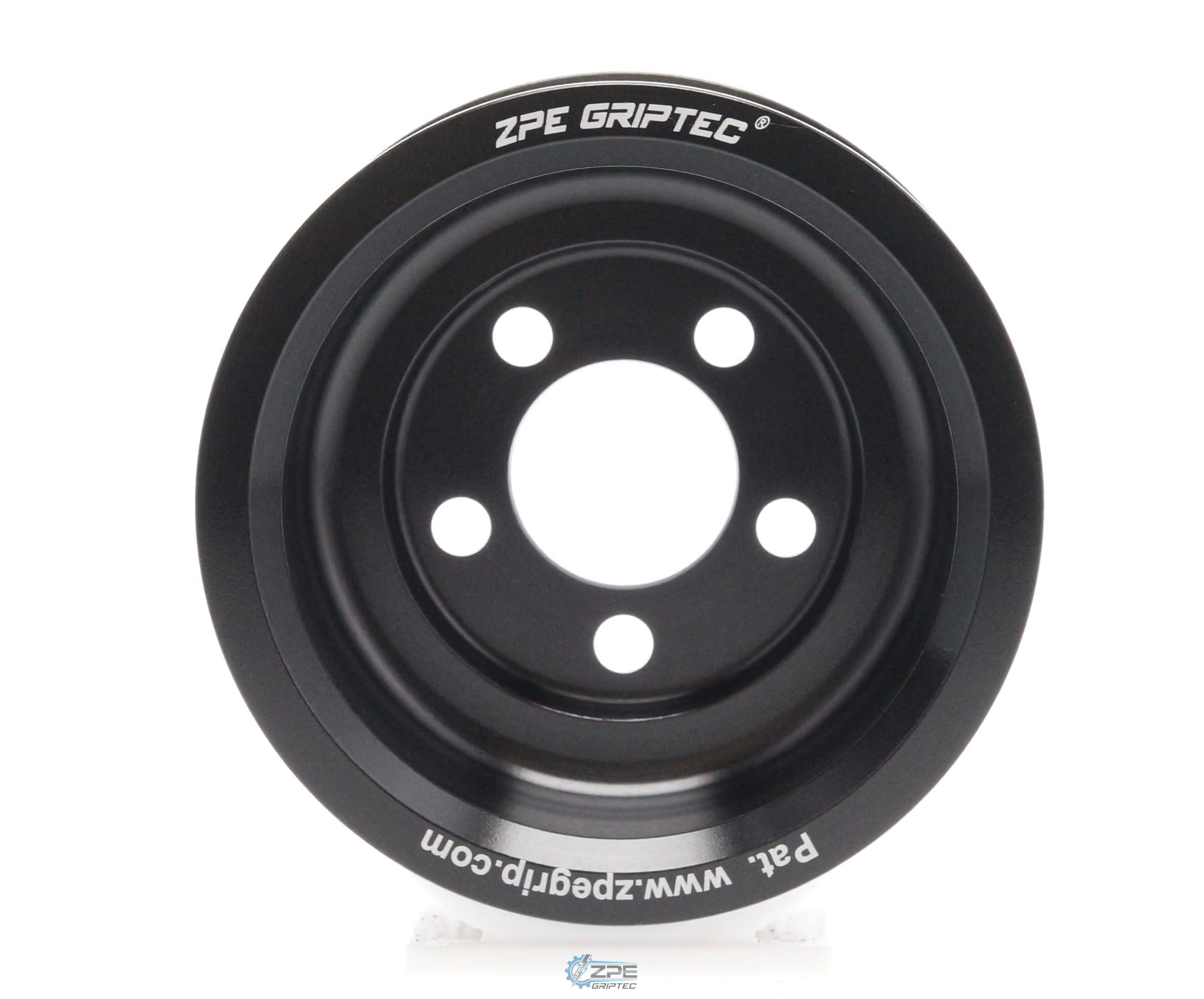 3.25" 8 Rib ZPE GripTec® Whipple 5 Bolt L3V-A Black Pulley Only