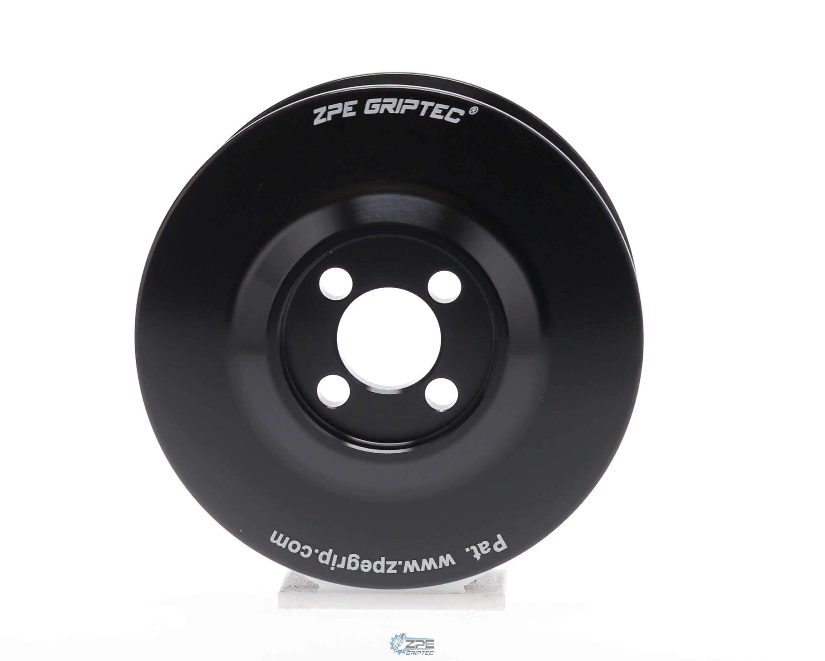 3.625" 8 Rib ZPE GripTec® Whipple Cobra L3 Black Pulley