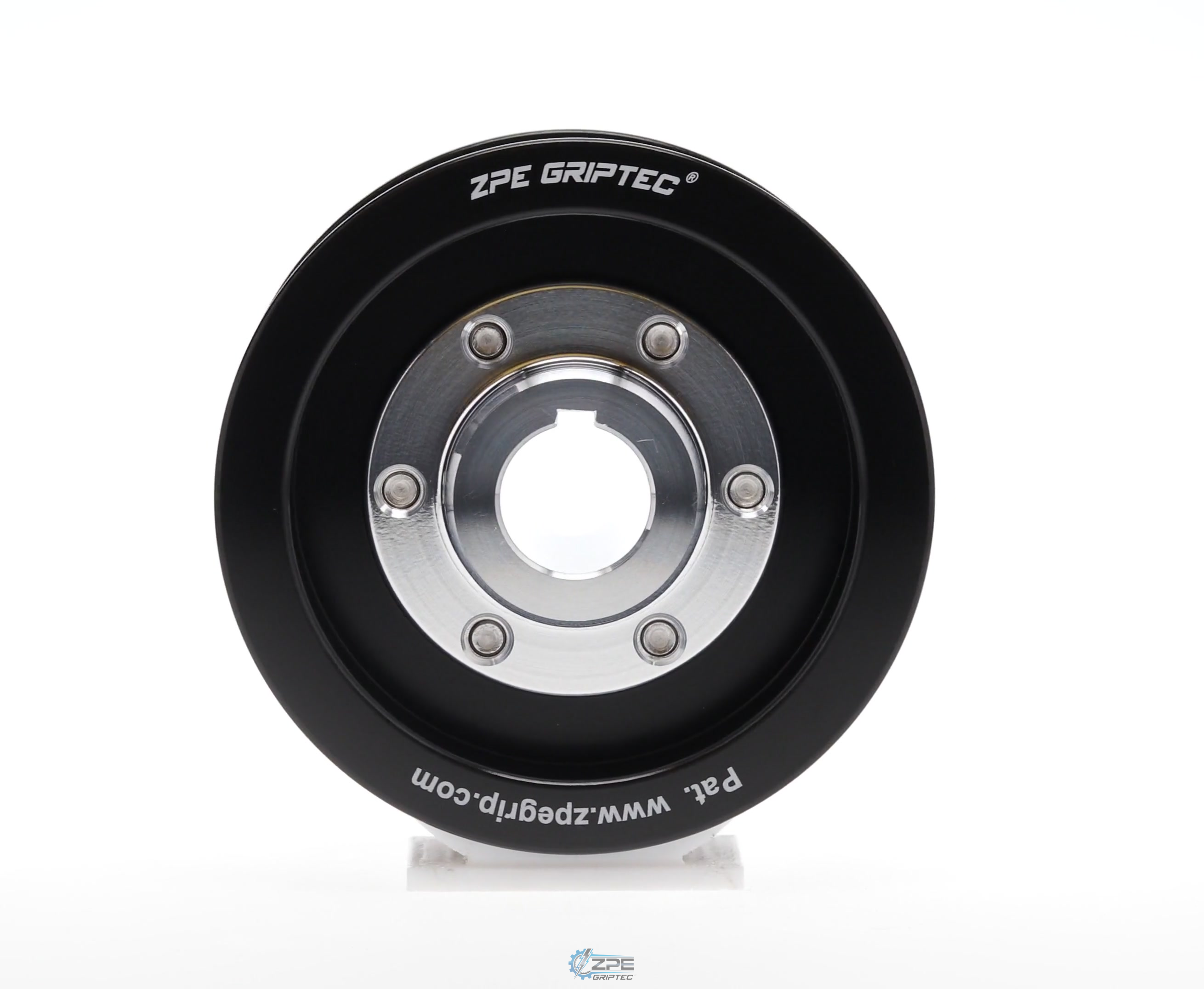 3.48" 6 Rib ZPE GripTec® 2pc Vortech YSi/JT/V3 L3 Black Pulley & Hub Kit