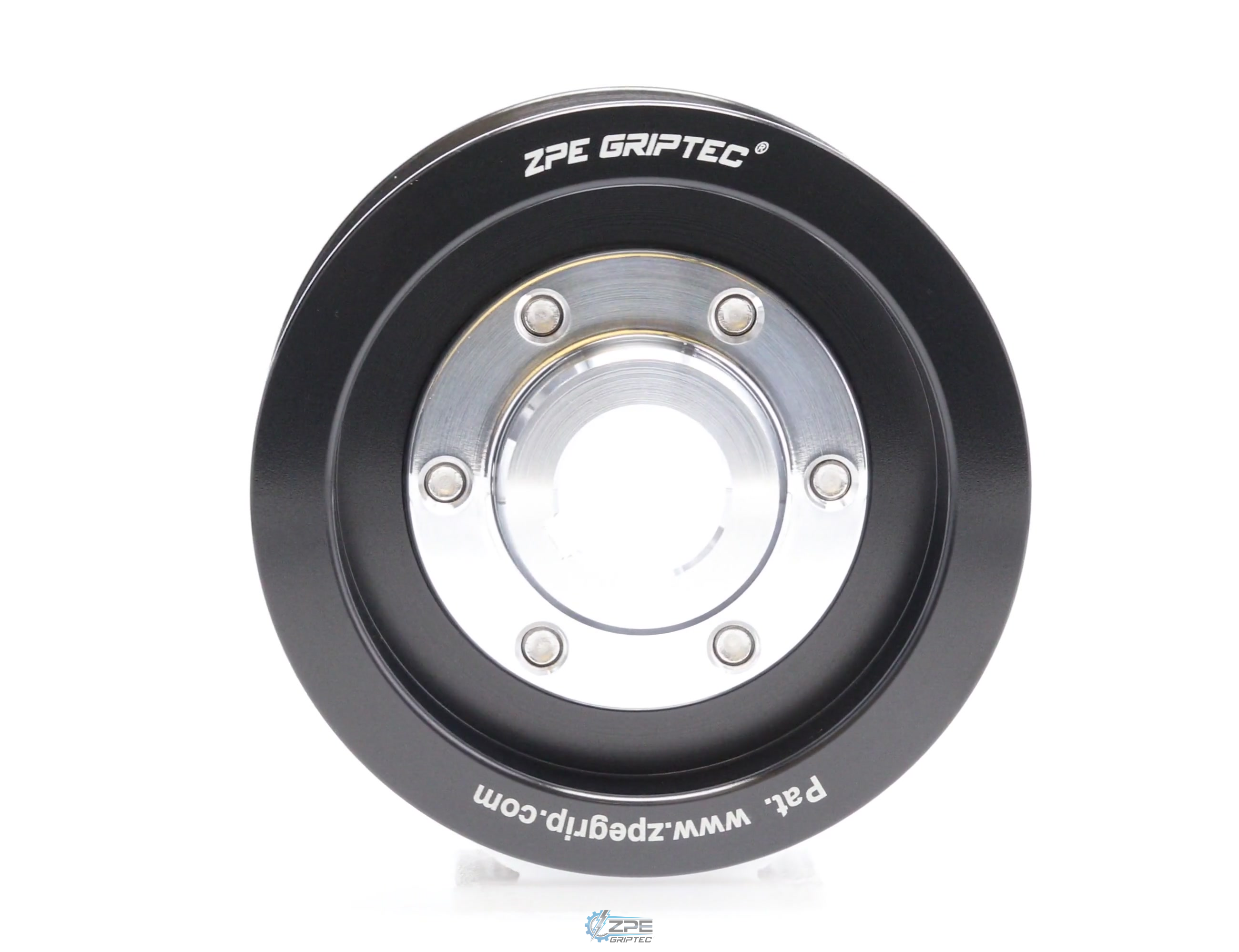 3.375" 8 Rib ZPE GripTec® 2pc Vortech YSi/JT/V3 L3 Black Pulley & Hub Kit