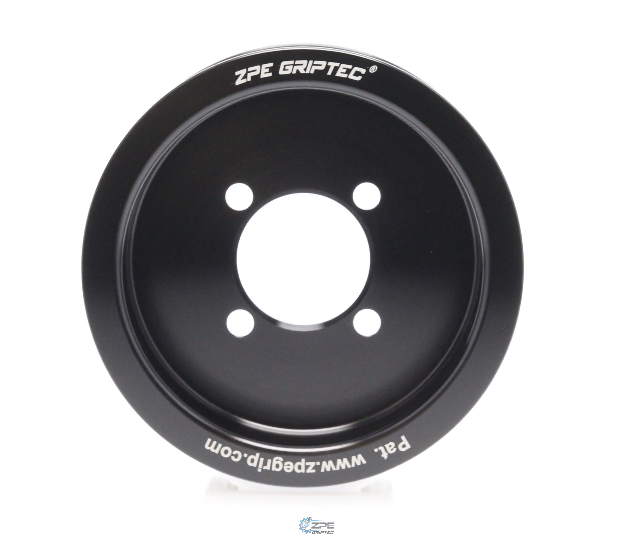 3.75" 8 Rib ZPE GripTec® 2pc Edelbrock TVS L3 Black Pulley Only