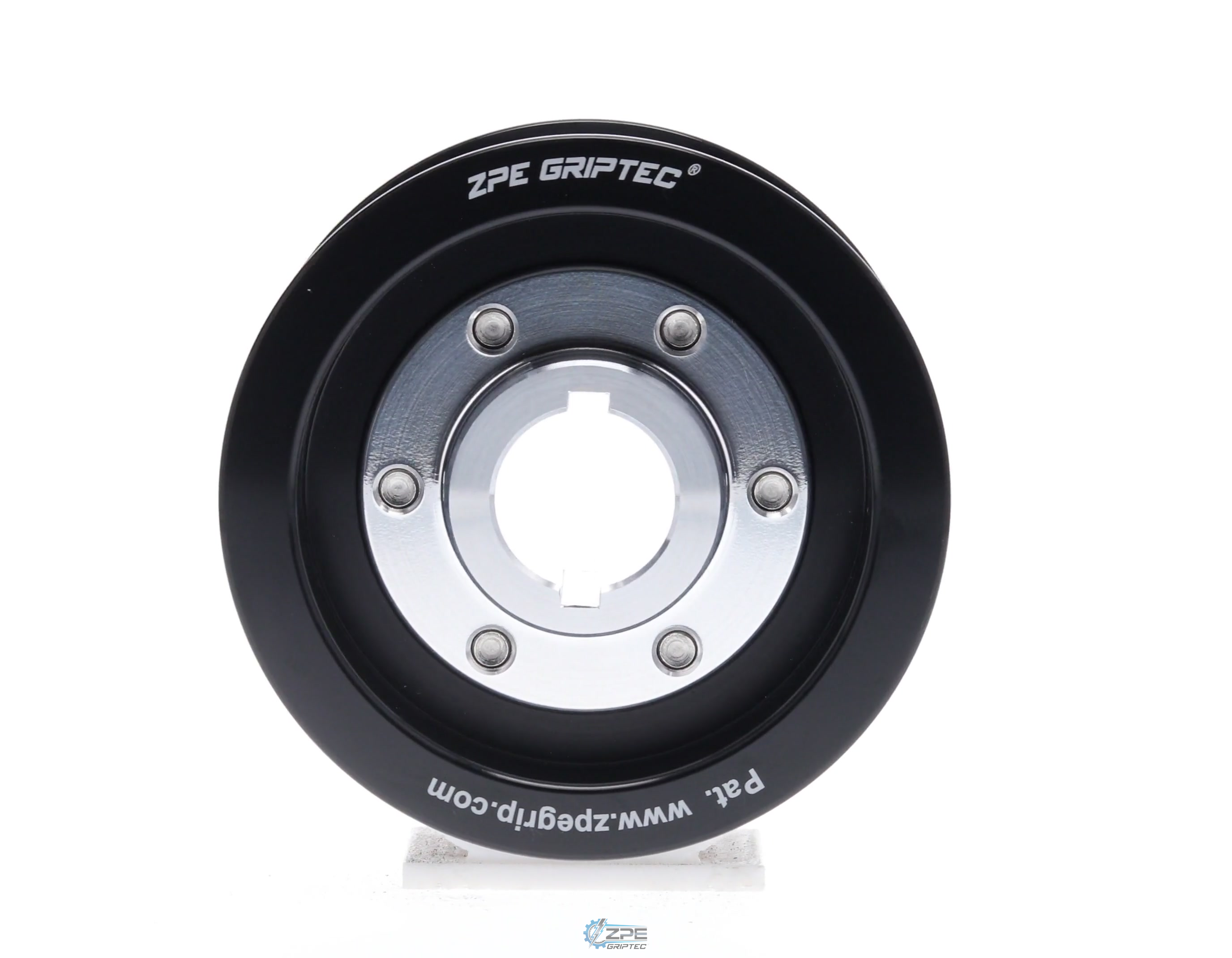 3.25" 8 Rib ZPE GripTec® 2pc Vortech YSi/JT/V3 L3 Black Pulley & Hub Kit