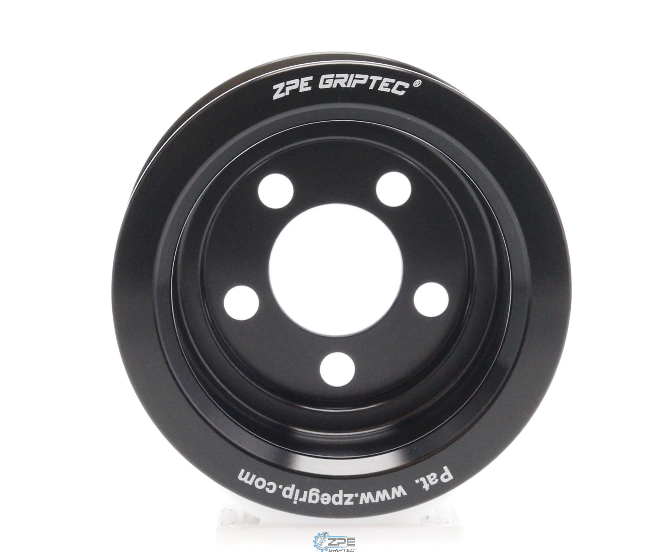 3.00" 8 Rib ZPE GripTec® Whipple 5 Bolt L3V-A Black Pulley Only