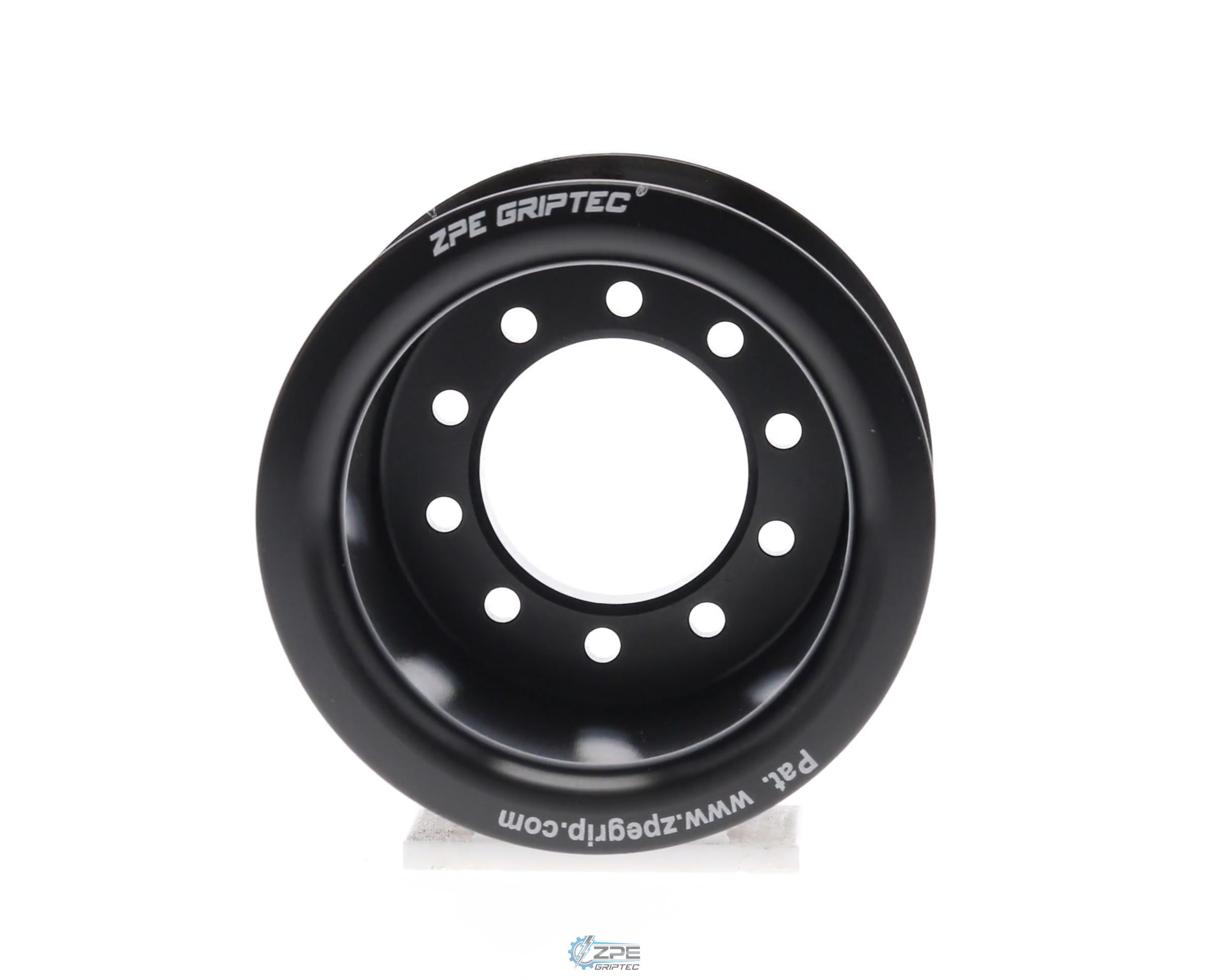 2.70" 10 Rib ZPE GripTec® 2pc LPE LSA L3 Black Pulley Only
