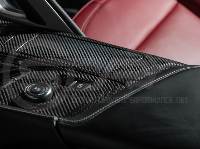 2014-2019 Corvette C7 | Carbon Fiber Center Console Bezel Cup Holder Trim Panel (Fits all Models)