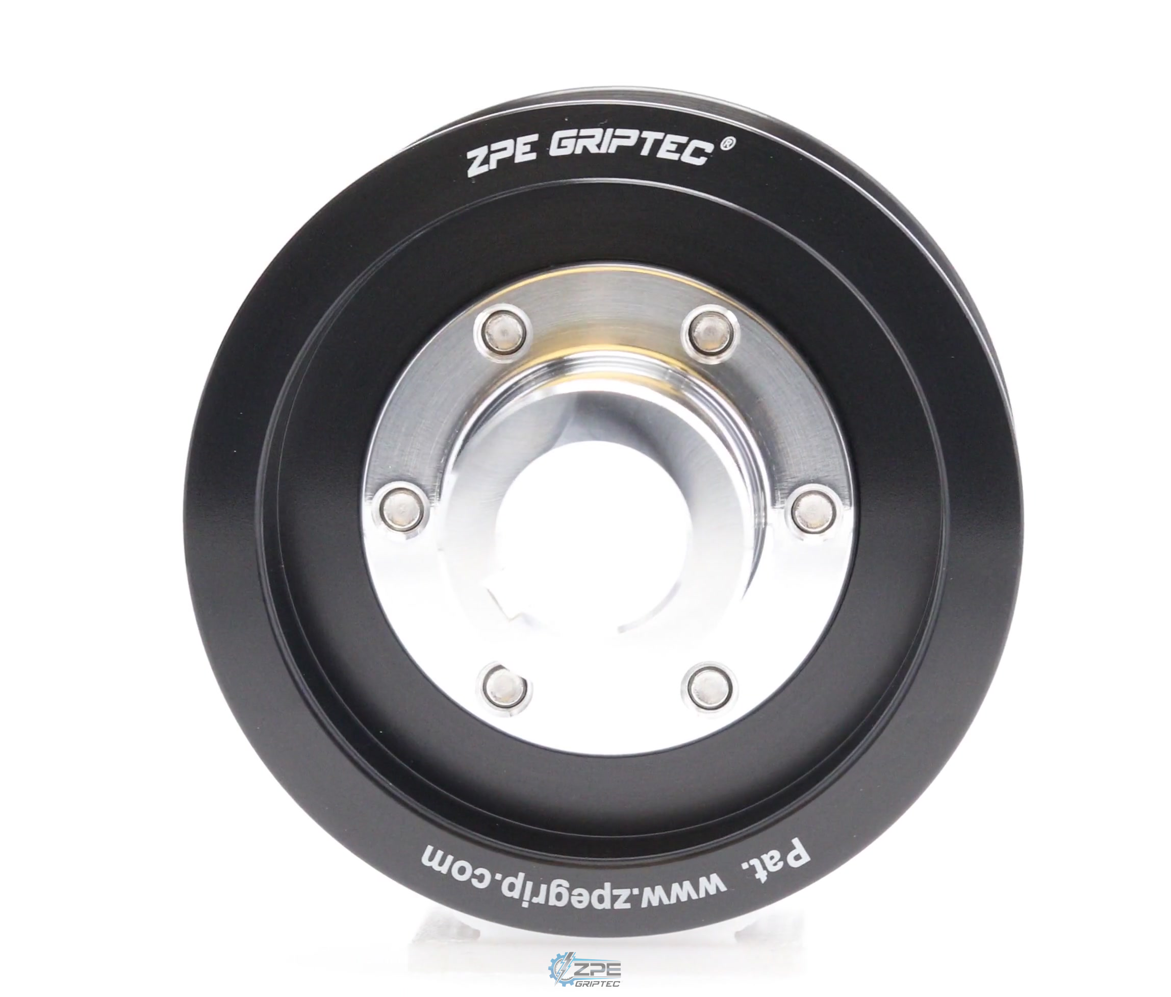 3.40" 8 Rib ZPE GripTec® 2pc Vortech YSi/JT/V3 L3 Black Pulley & Hub Kit