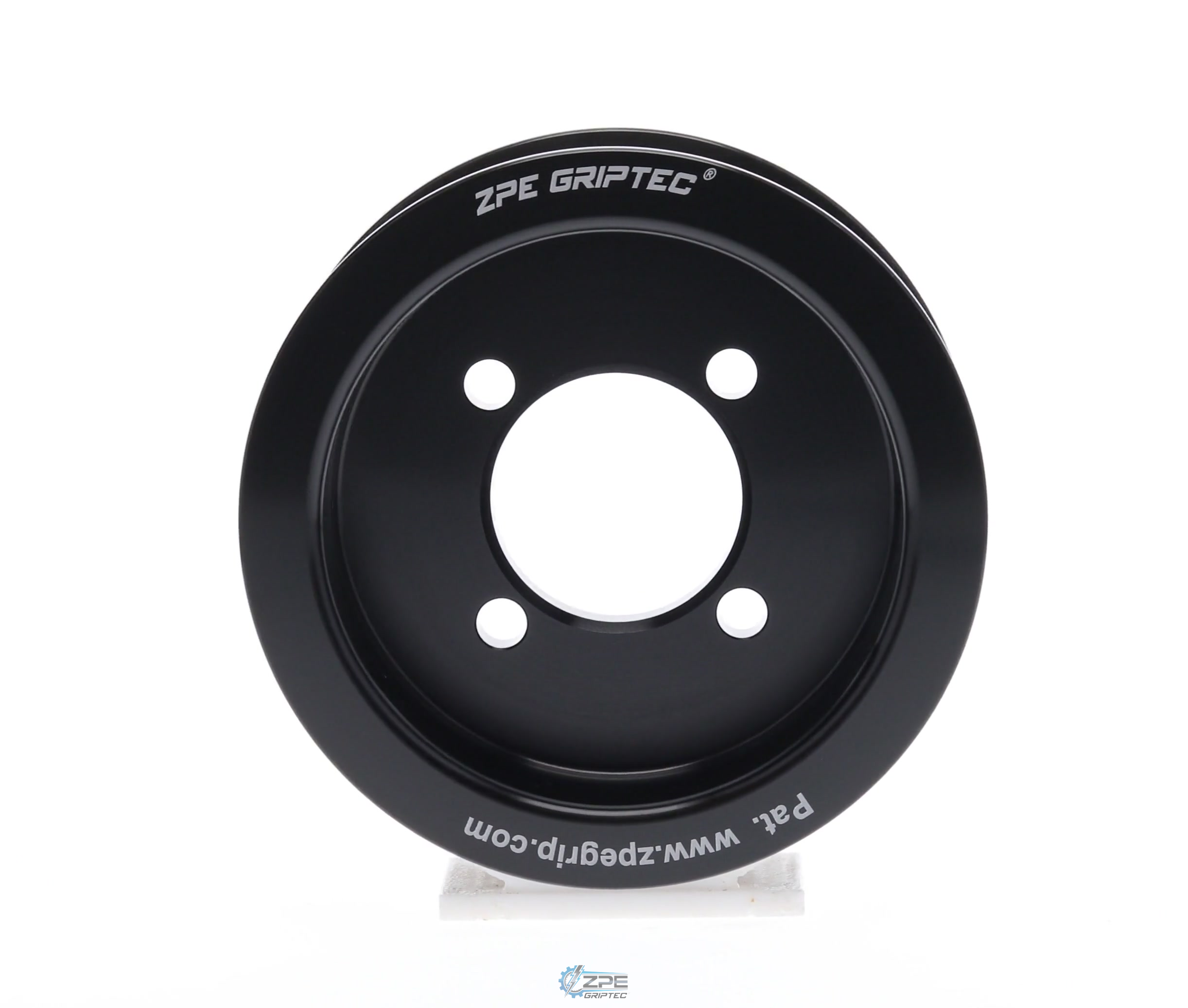 3.30" 8 Rib ZPE GripTec® 2pc Edelbrock TVS L3 Black Pulley Only