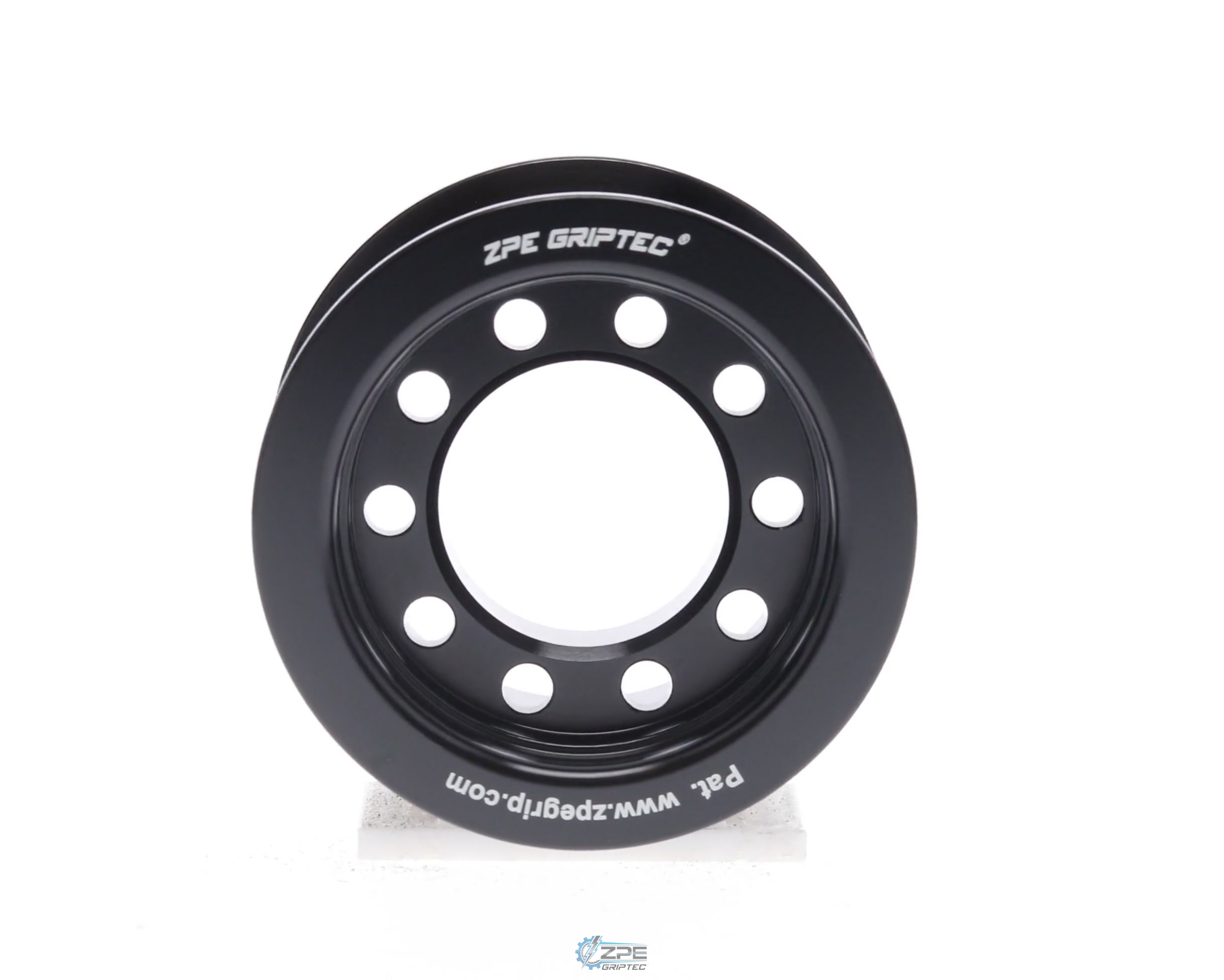 2.30" 8 Rib ZPE GripTec® 2pc TRD Tundra L3V Black Pulley Only