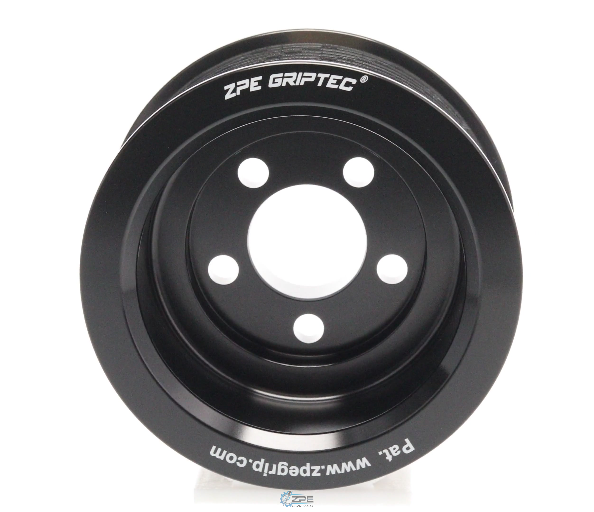 3.25" 10 Rib ZPE GripTec® Whipple 5 Bolt L3V-A Black Pulley Only