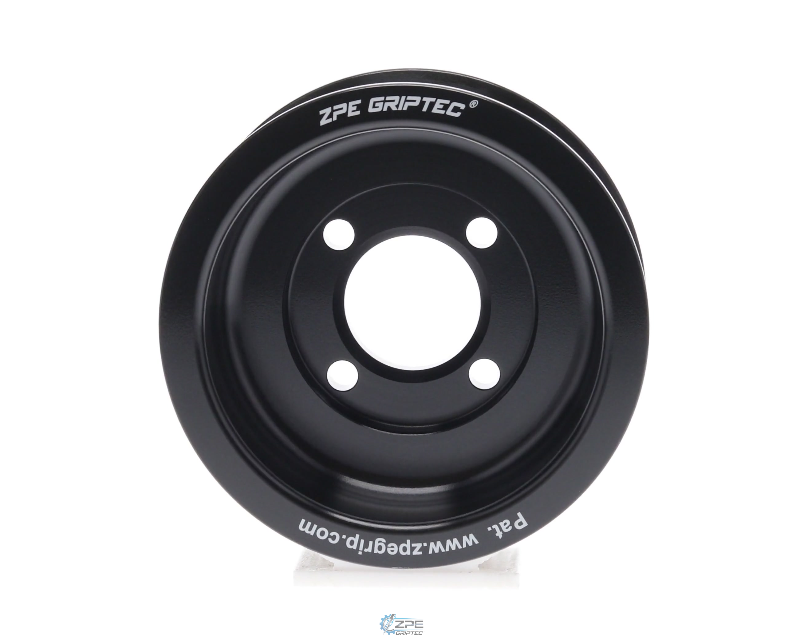 3.50" 8 Rib ZPE GripTec® 2pc Magnuson Heartbeat TVS L3 Black Pulley Only