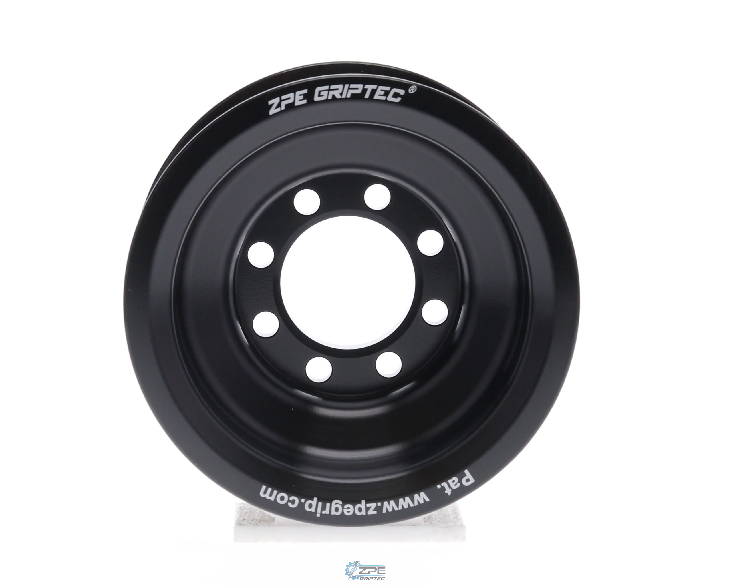 3.15" 10 Rib ZPE GripTec® 2pc HellCat L2V Black Pulley Only