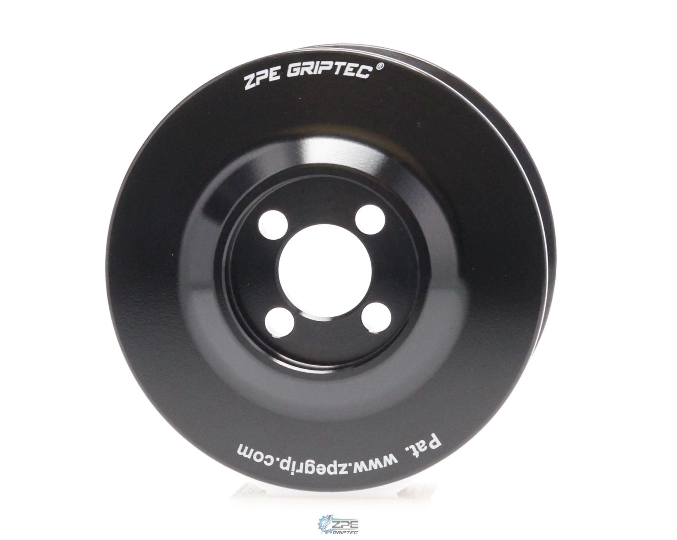 3.50" 8 Rib ZPE GripTec® Whipple Standard L3 Black Pulley