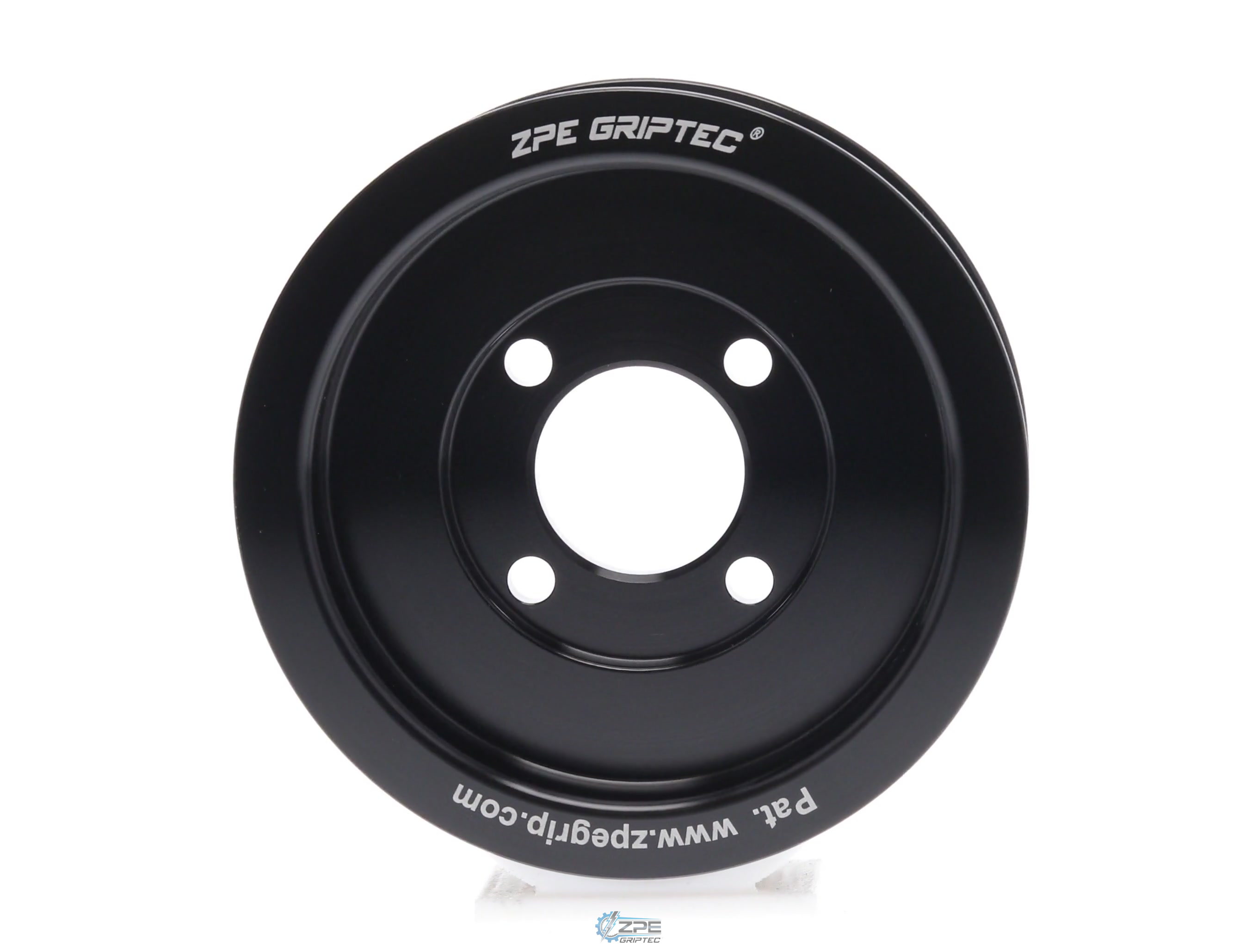 3.80" 6 Rib ZPE GripTec® 2pc Magnuson TVS L3 Black Pulley Only