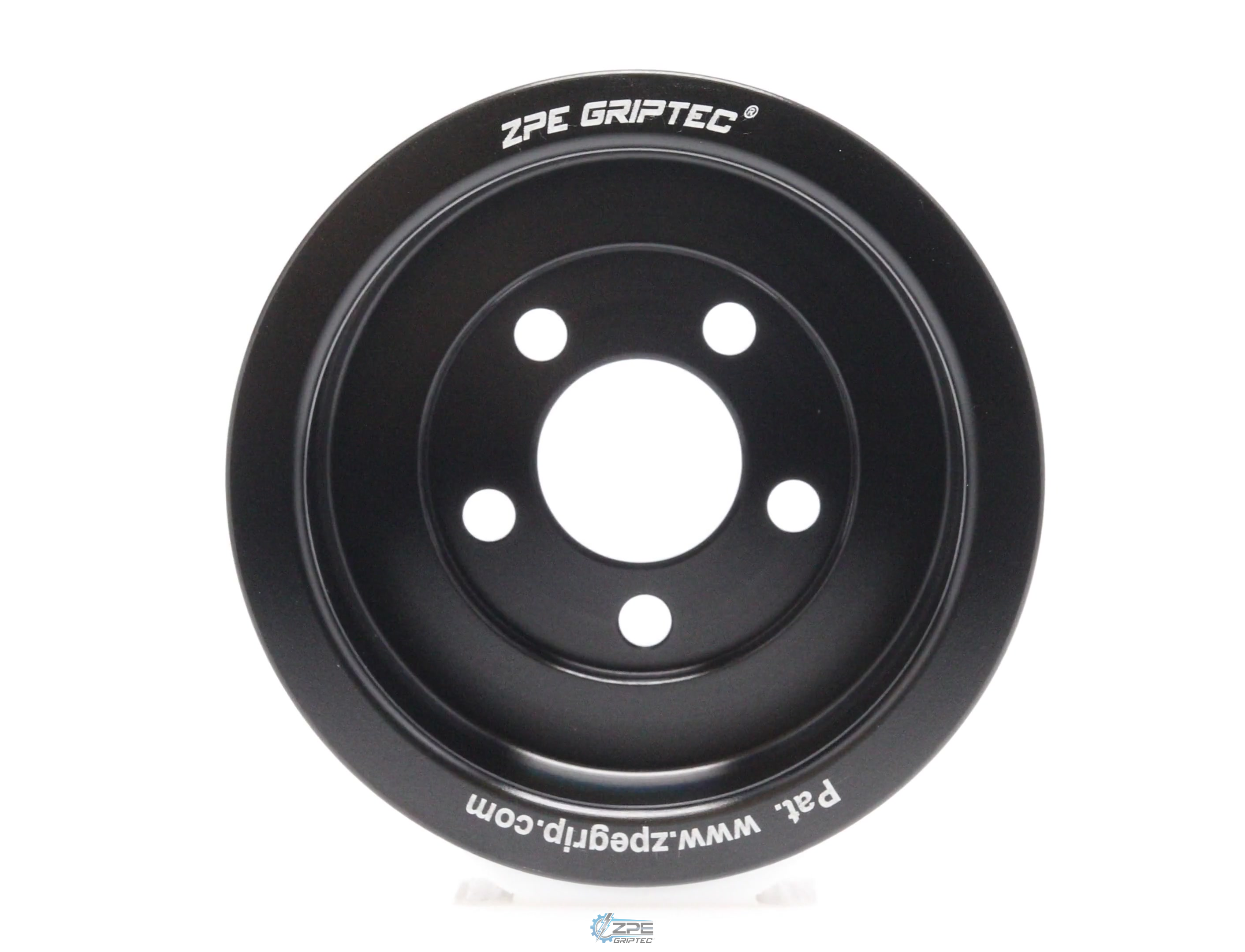 90mm 6 Rib ZPE GripTec® 2pc FMS Ford-Roush TVS R2650 L3 Black Pulley Only
