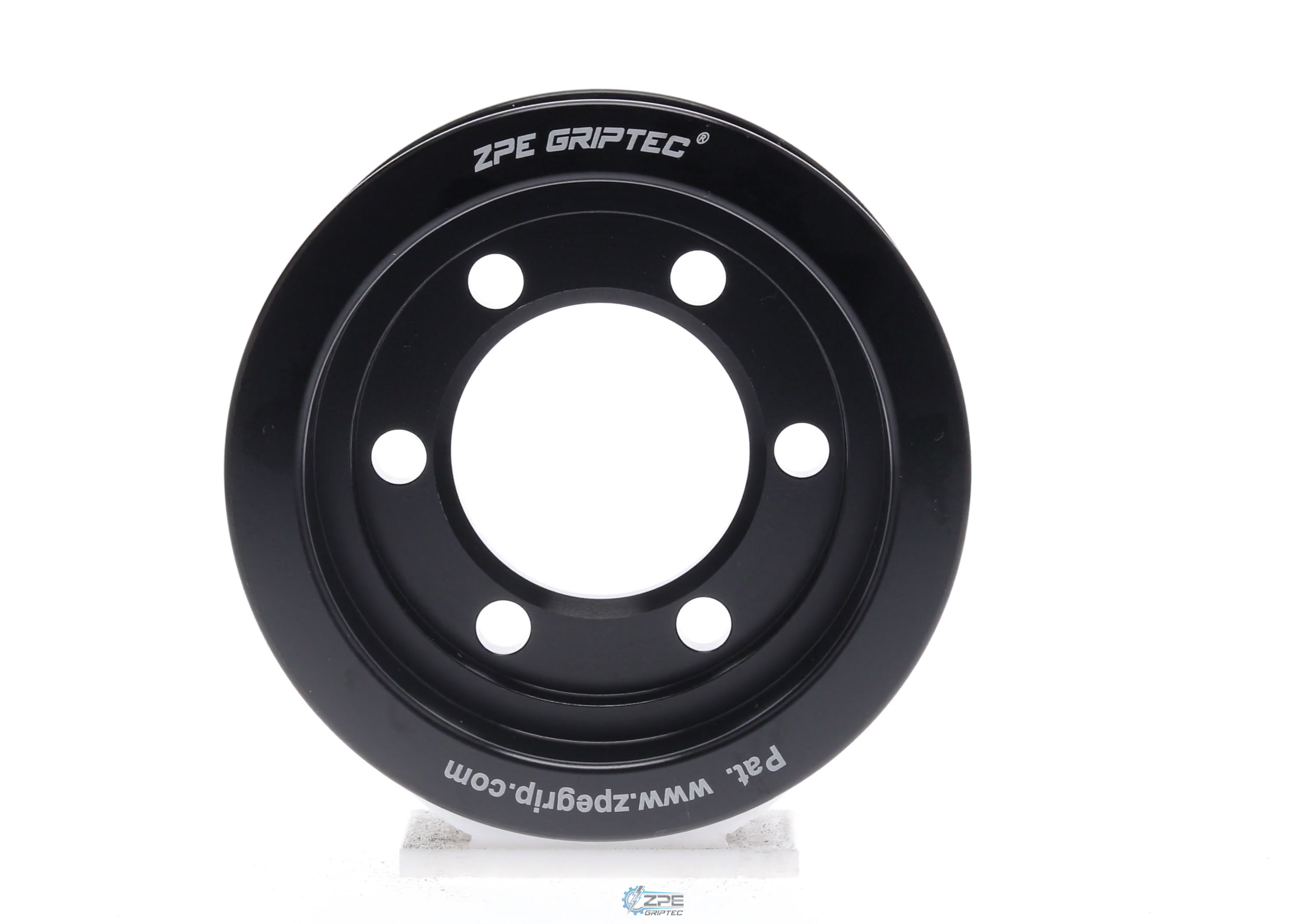 3.00" 6 Rib ZPE GripTec® 2pc Vortech YSi/JT/V3 L3 Black Pulley Only