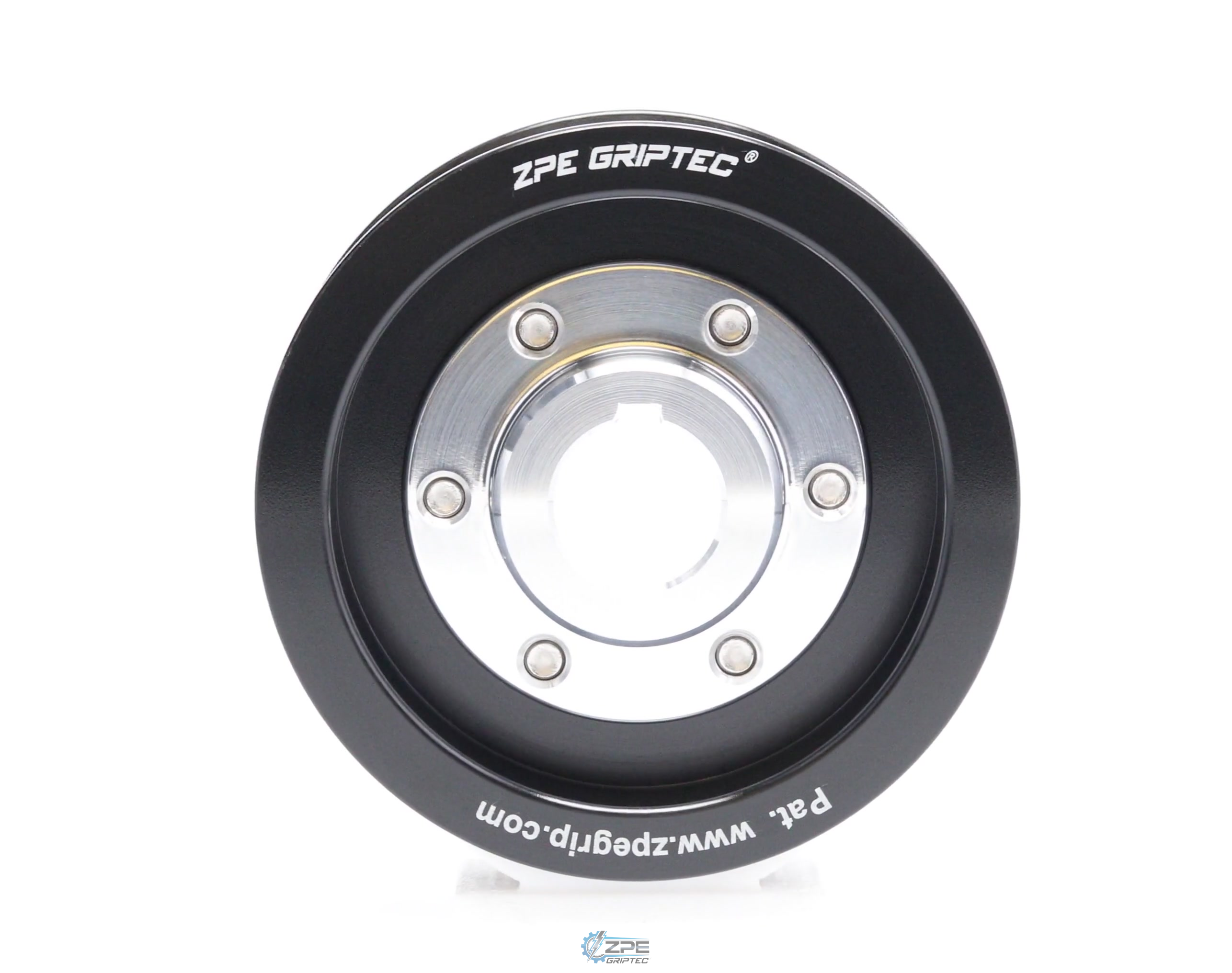 3.30" 6 Rib ZPE GripTec® 2pc Vortech YSi/JT/V3 L3 Black Pulley & Hub Kit