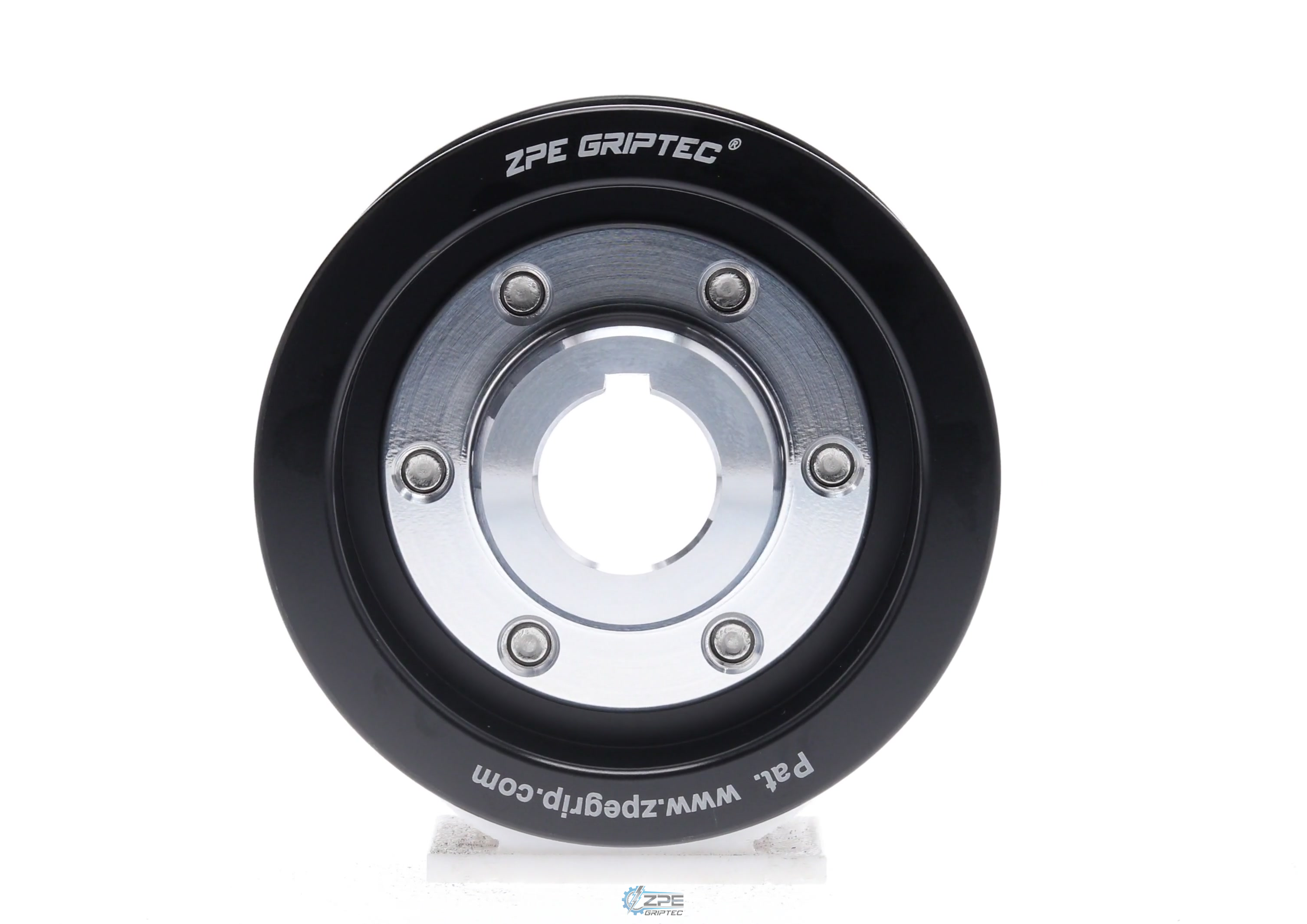 3.00" 6 Rib ZPE GripTec® 2pc Vortech YSi/JT/V3 L3 Black Pulley & Hub Kit