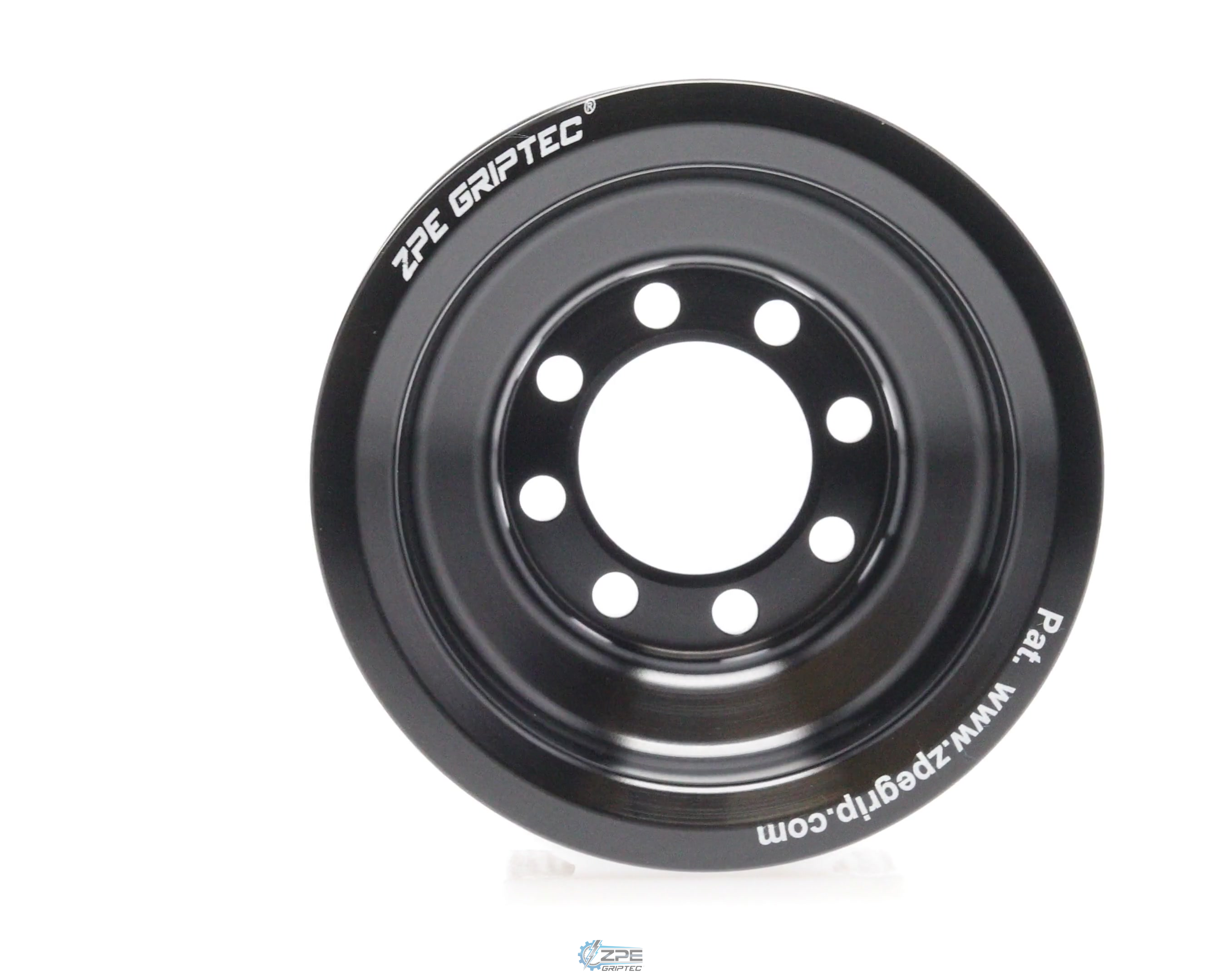 3.17" 10 Rib ZPE GripTec® 2pc HellCat L2V Black Pulley Only
