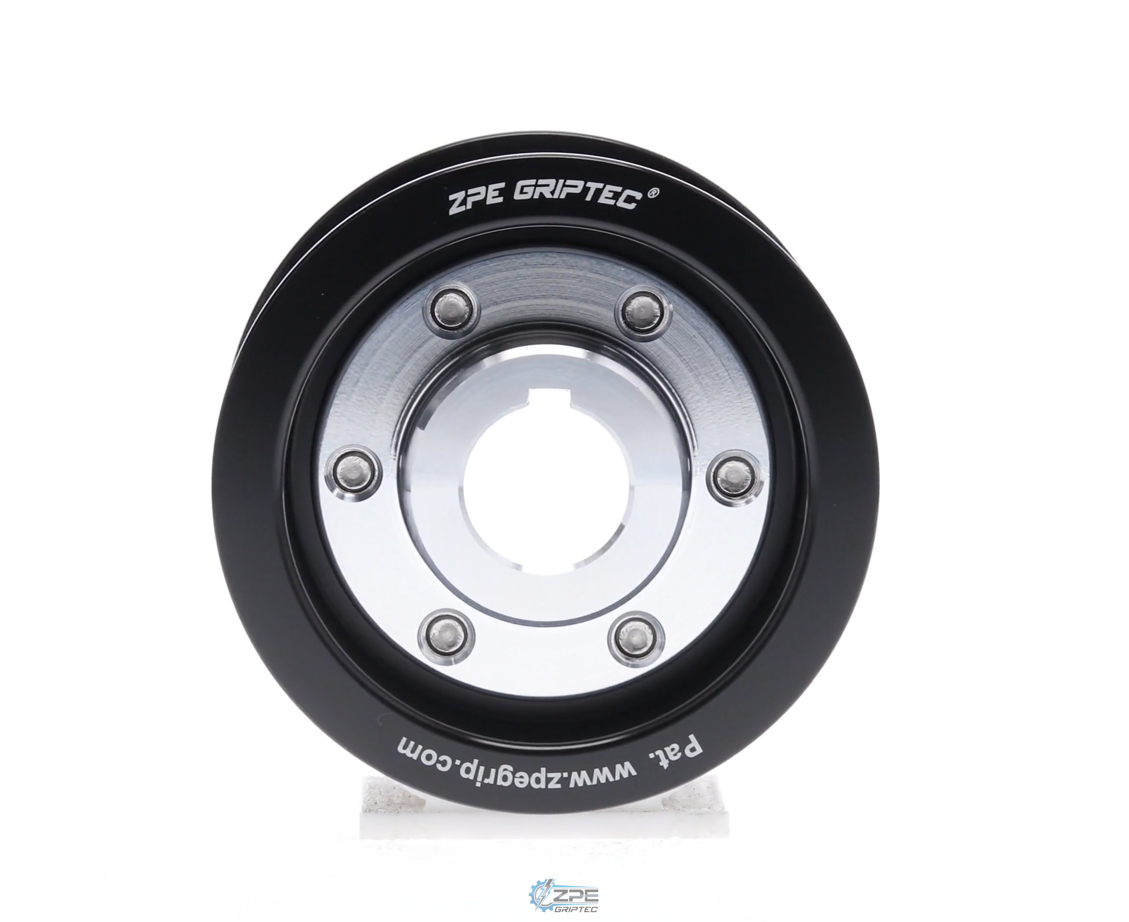 2.875" 8 Rib ZPE GripTec® 2pc Vortech YSi/JT/V3 L3 Black Pulley & Hub Kit