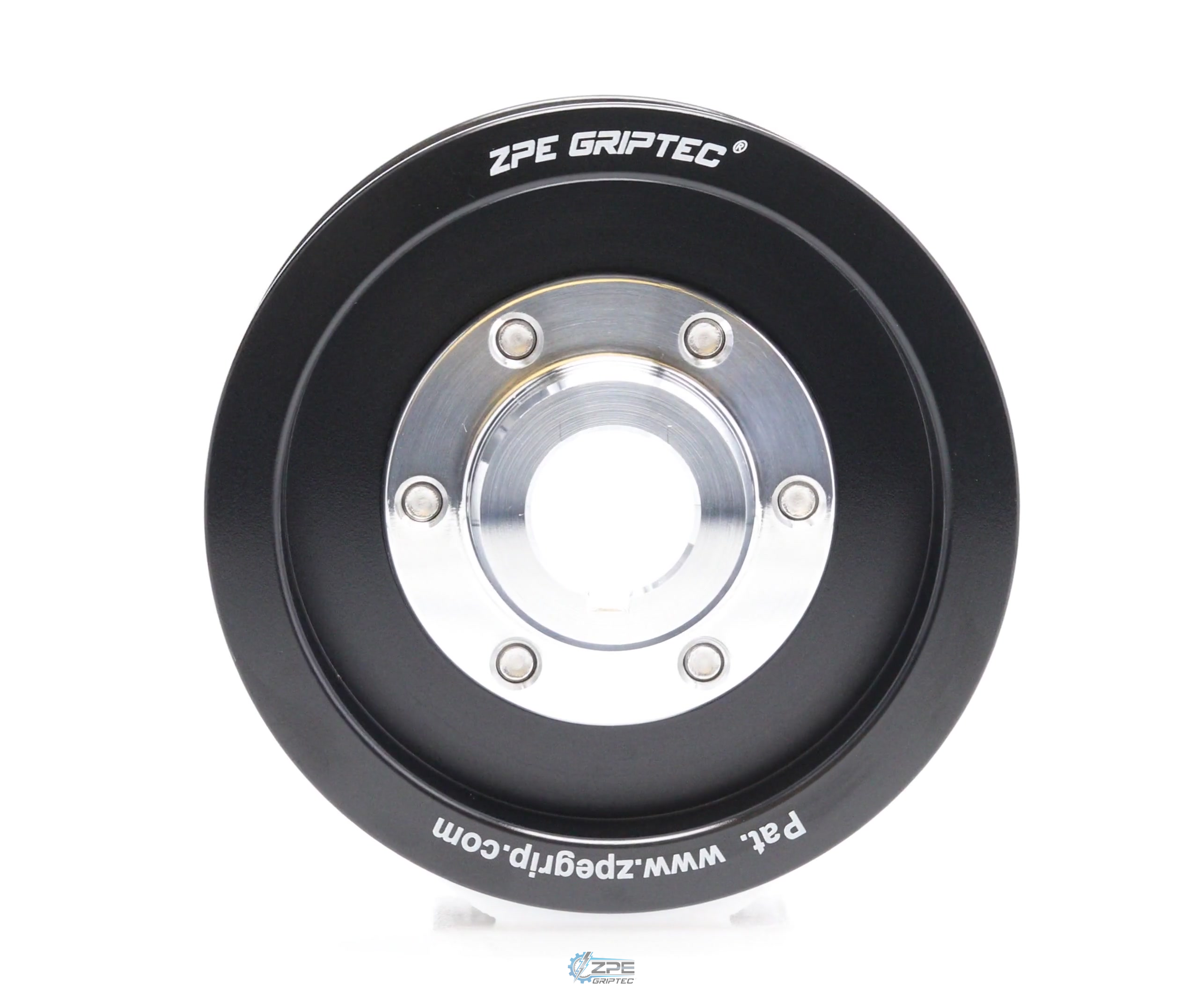 3.625" 6 Rib ZPE GripTec® 2pc Vortech YSi/JT/V3 L3 Black Pulley & Hub Kit