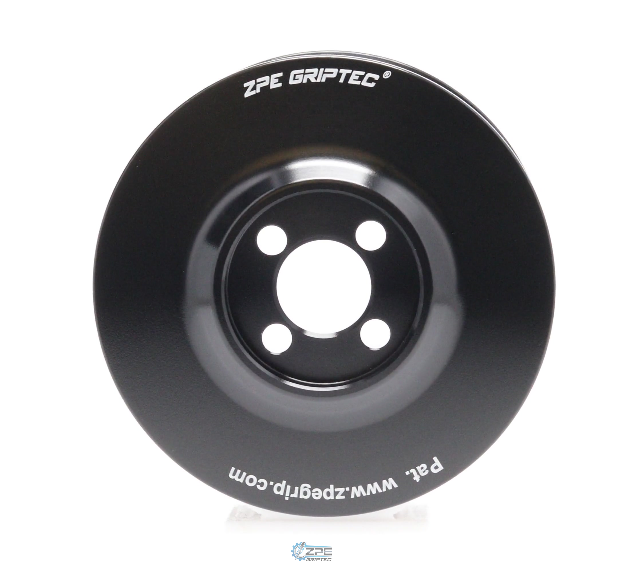 3.625" 10 Rib ZPE GripTec® Whipple Standard L3 Black Pulley