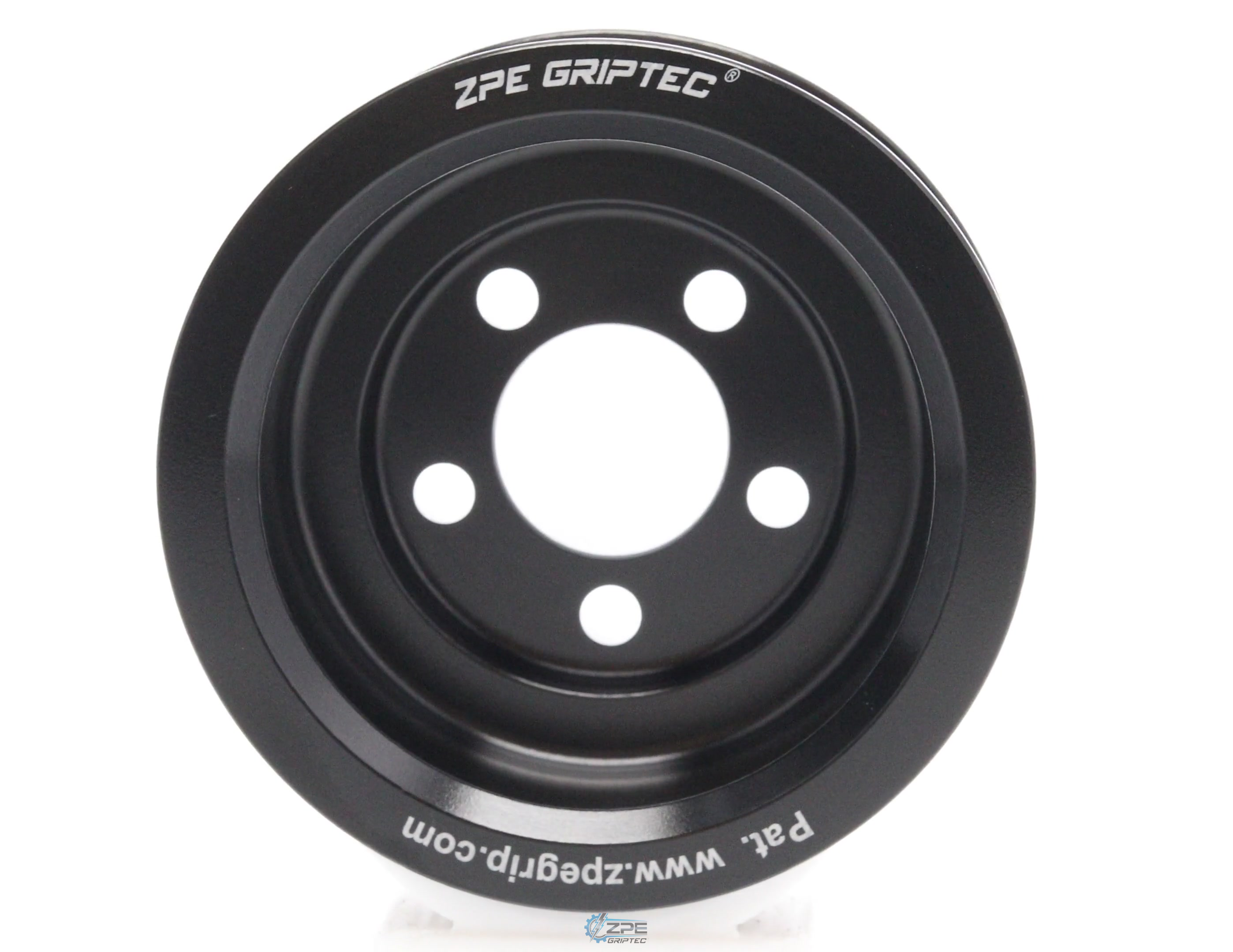 3.25" 6 Rib ZPE GripTec® Whipple 5 Bolt L3V-A Black Pulley Only
