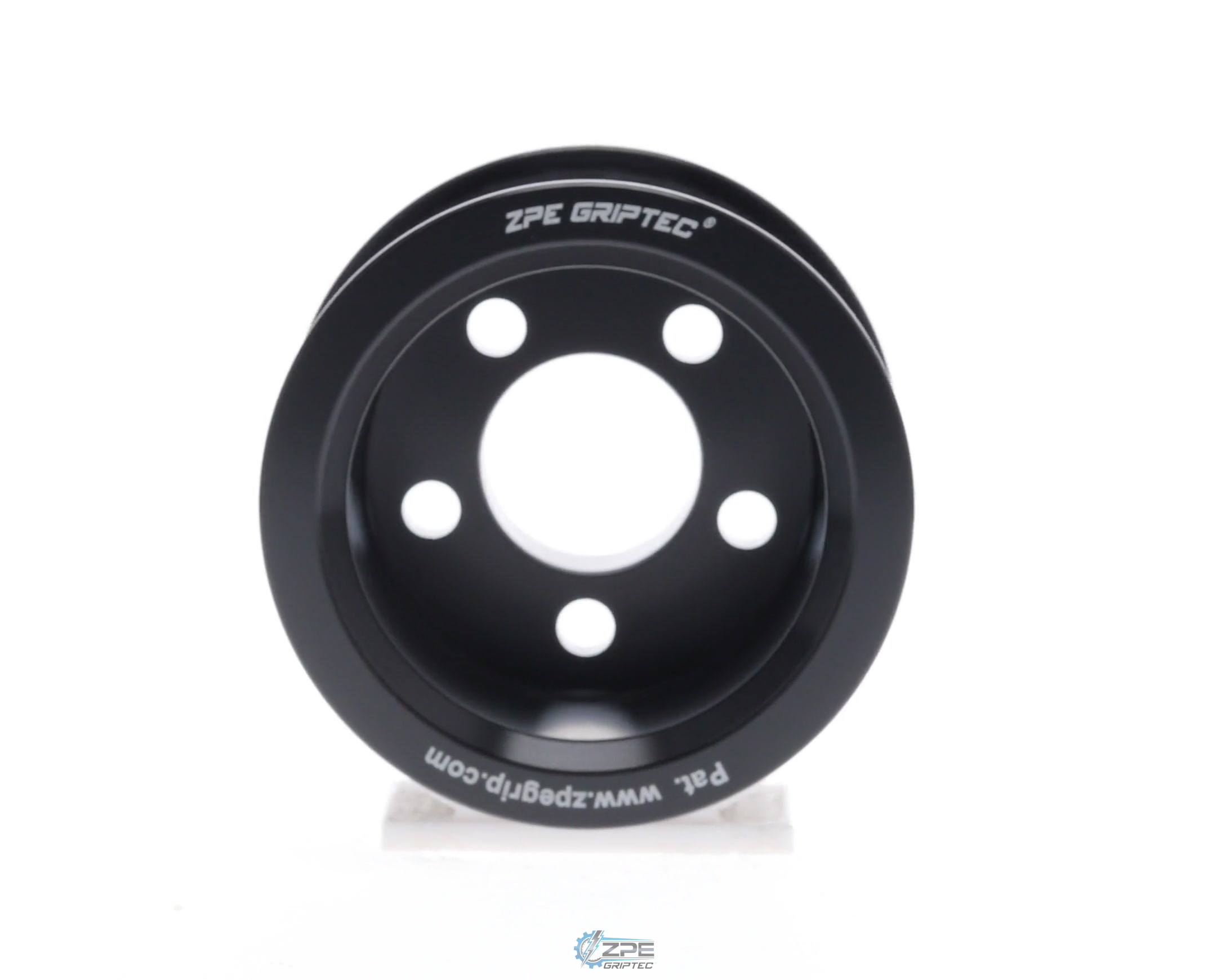 2.55" 10 Rib ZPE GripTec® Whipple 5 Bolt L3V-A Black Pulley Only