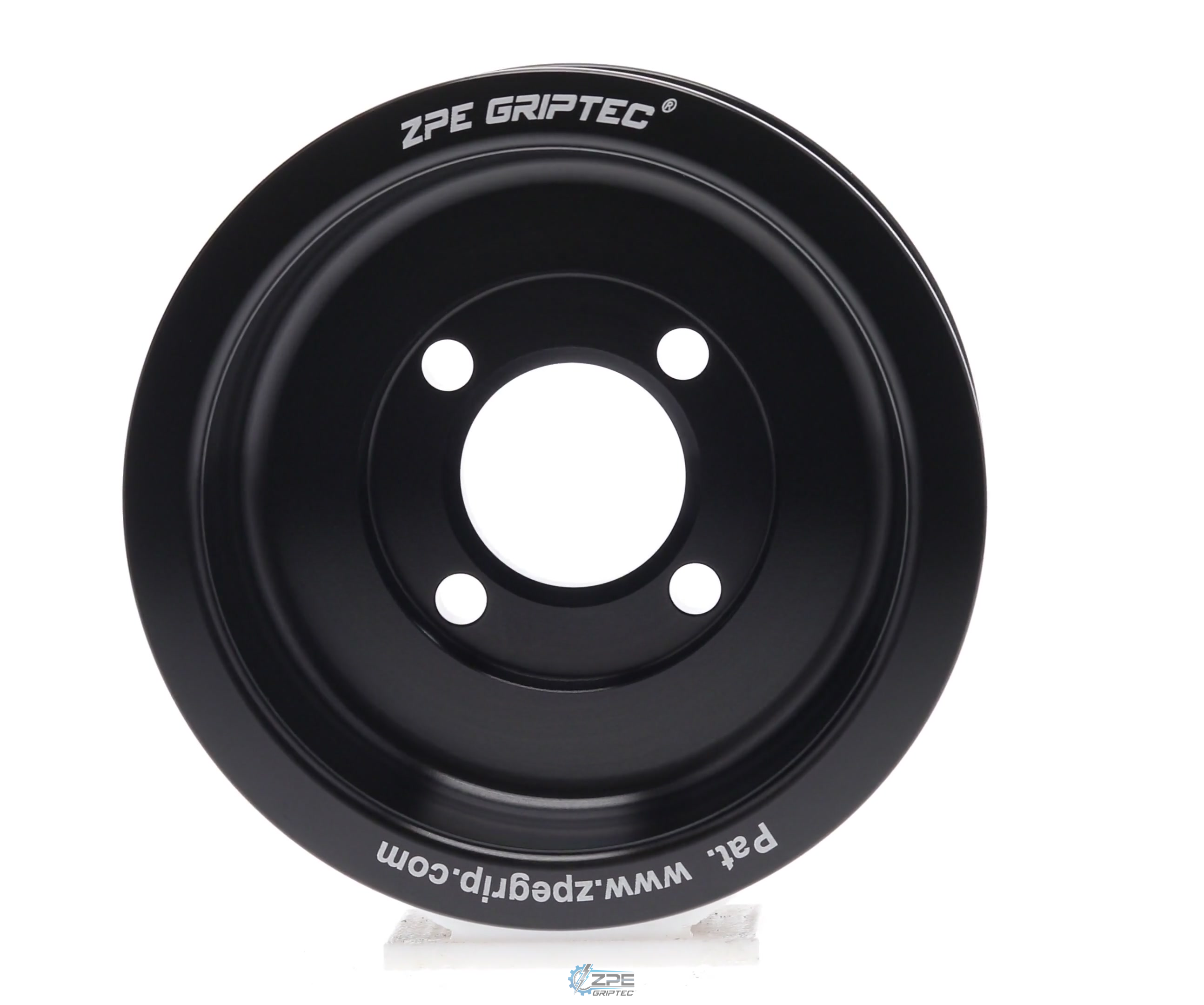 95mm 8 Rib ZPE GripTec® 2pc Magnuson Heartbeat TVS L3 Black Pulley Only