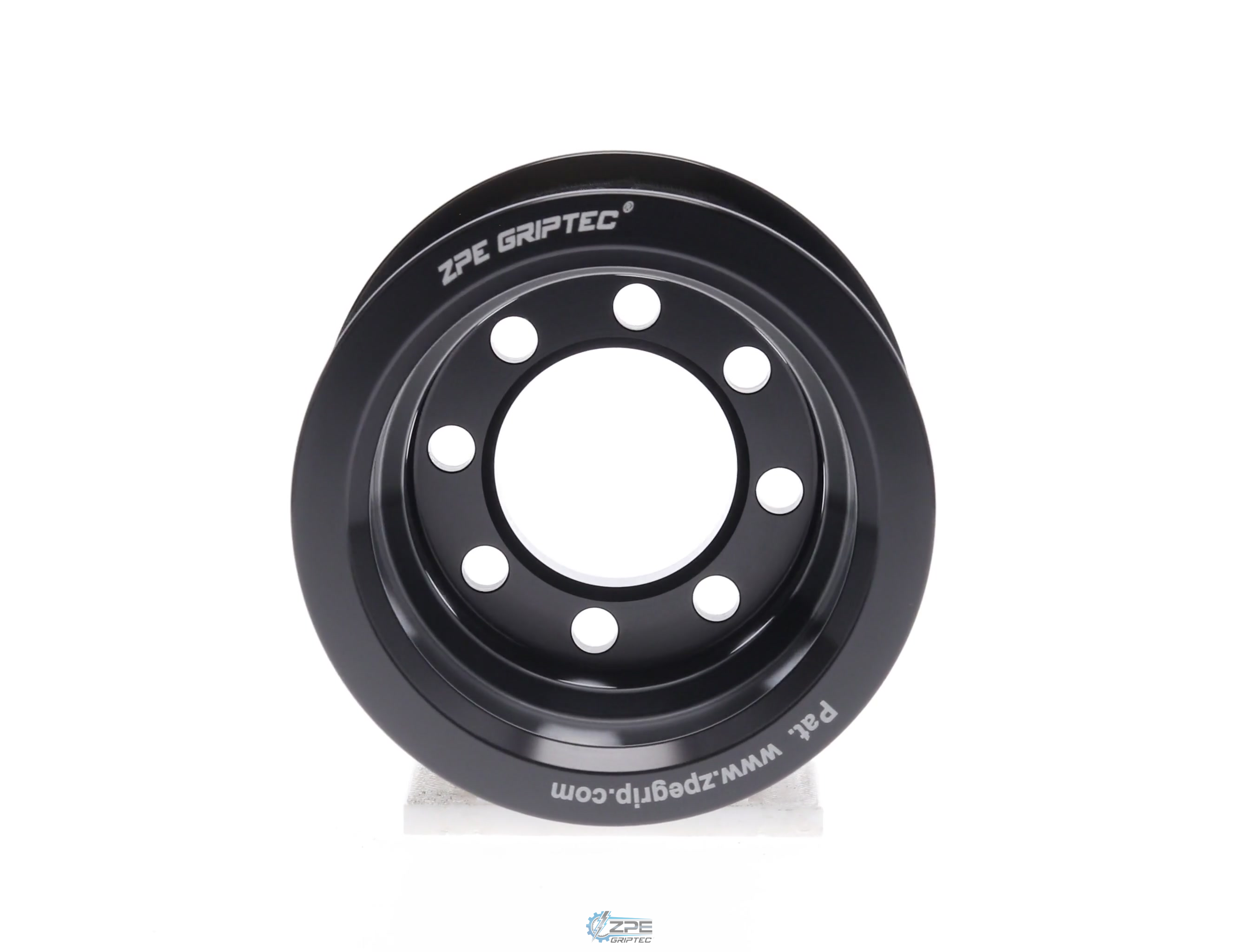 2.40" 10 Rib ZPE GripTec® 2pc HellCat L3V Black Pulley Only
