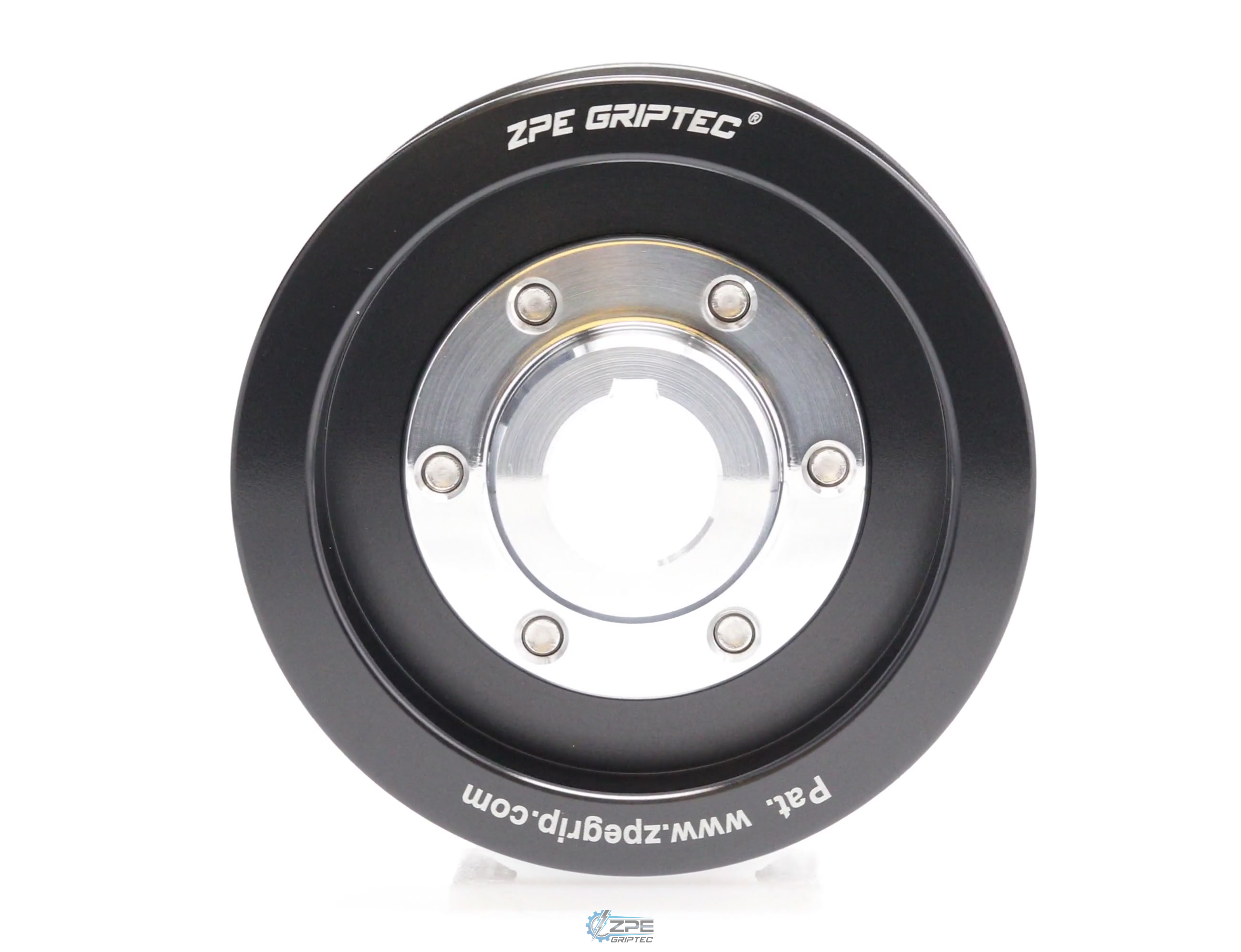 3.48" 8 Rib ZPE GripTec® 2pc Vortech YSi/JT/V3 L3 Black Pulley & Hub Kit