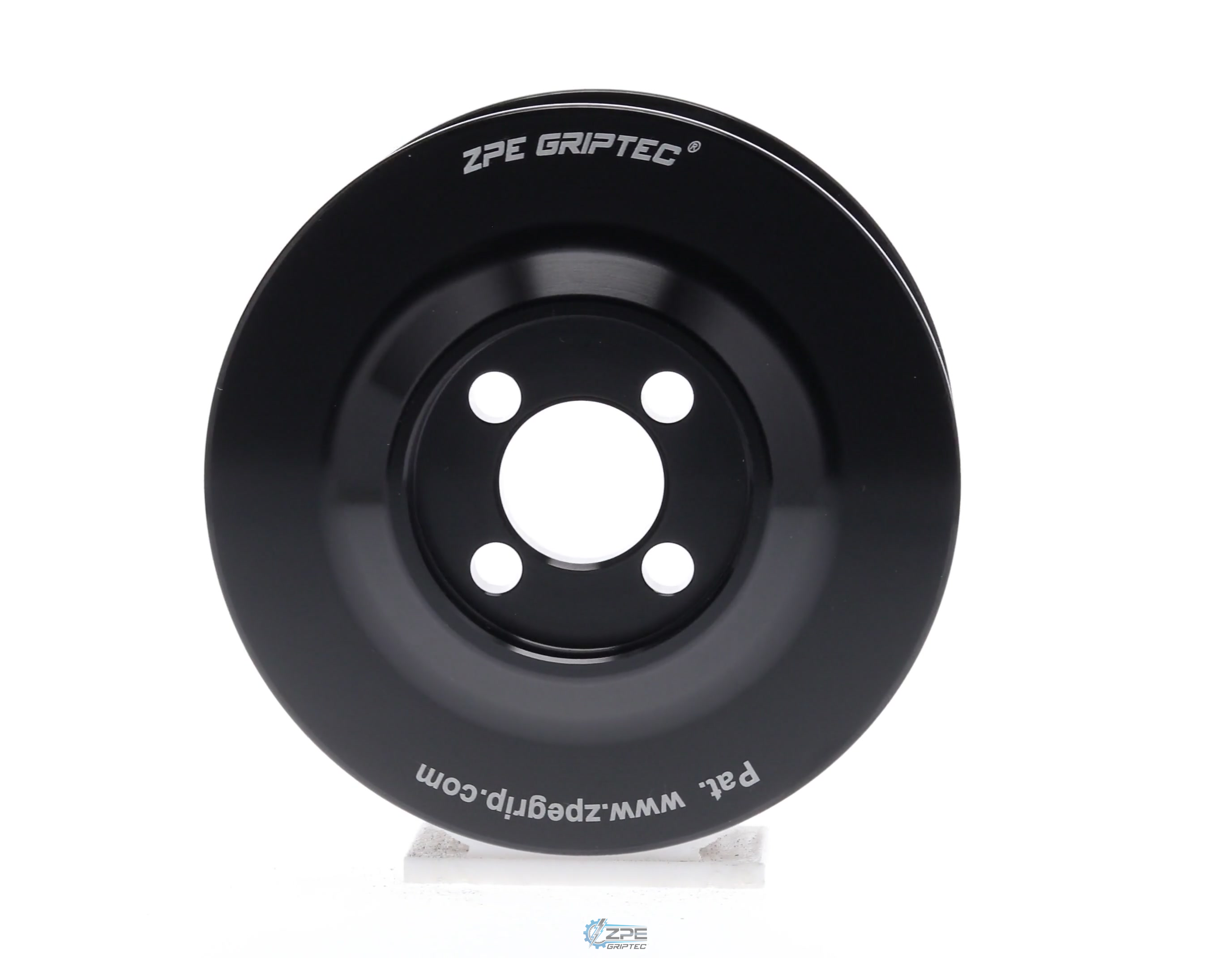 3.375" 8 Rib ZPE GripTec® Whipple Standard L3 Black Pulley