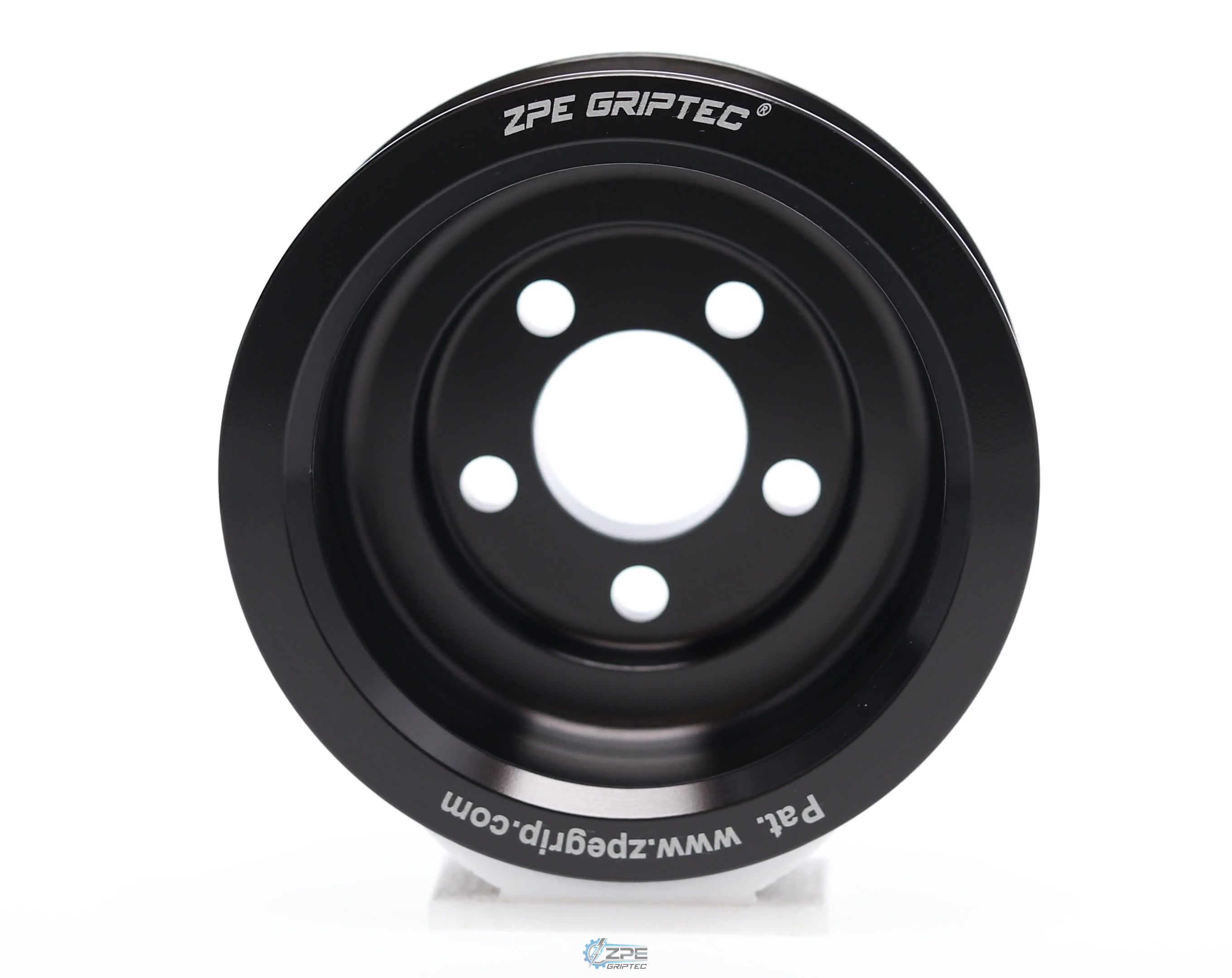 3.375" 6 Rib ZPE GripTec® Whipple 5 Bolt L3V-A Black Pulley Only