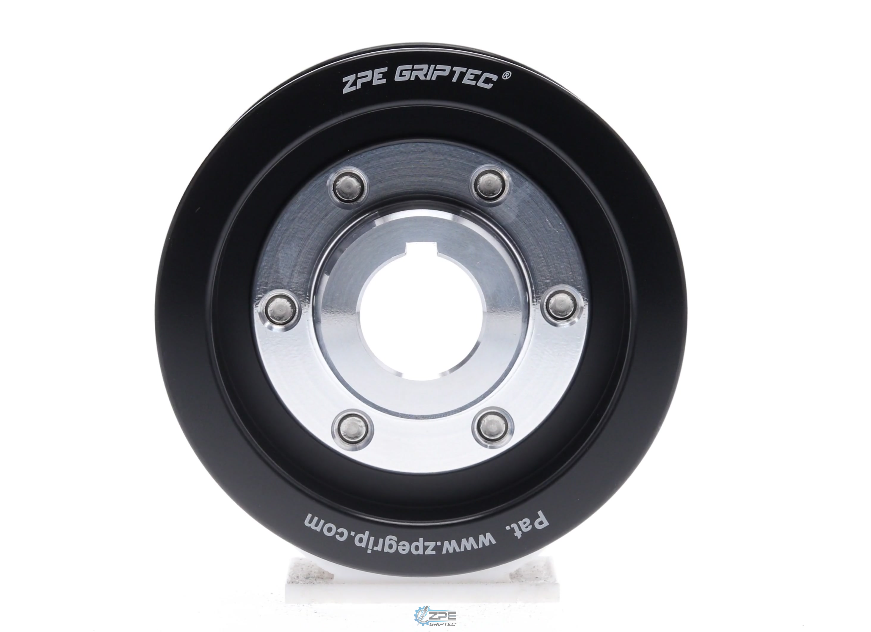 3.12" 6 Rib ZPE GripTec® 2pc Vortech YSi/JT/V3 L3 Black Pulley & Hub Kit