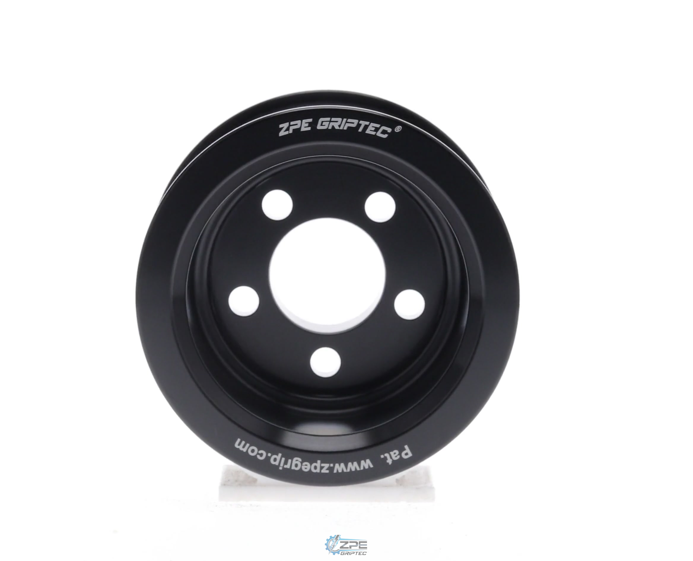2.875" 10 Rib ZPE GripTec® Whipple 5 Bolt L3V-A Black Pulley Only