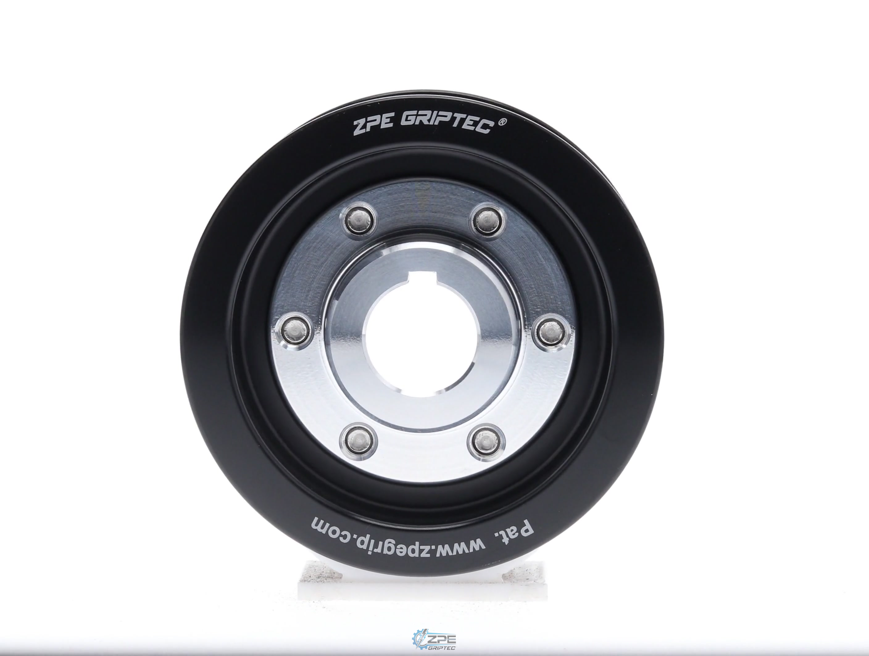 3.125" 6 Rib ZPE GripTec® 2pc Vortech YSi/JT/V3 L3 Black Pulley & Hub Kit