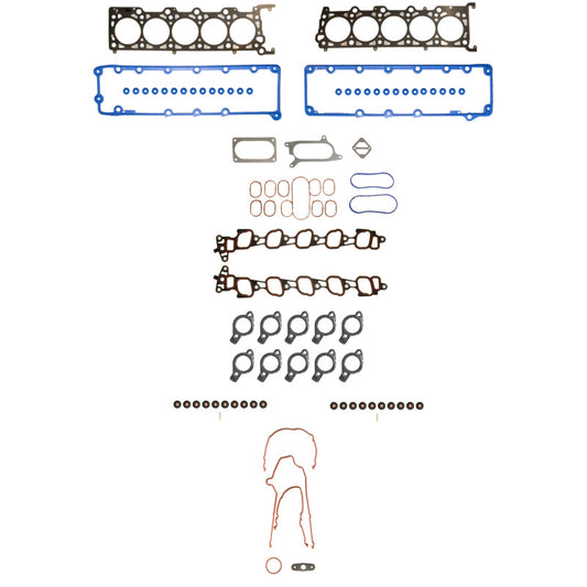 Fel-Pro Ford F-250 Super Duty HS 26304 PT PermaTorque engine cylinder head gasket set laid out on a surface
