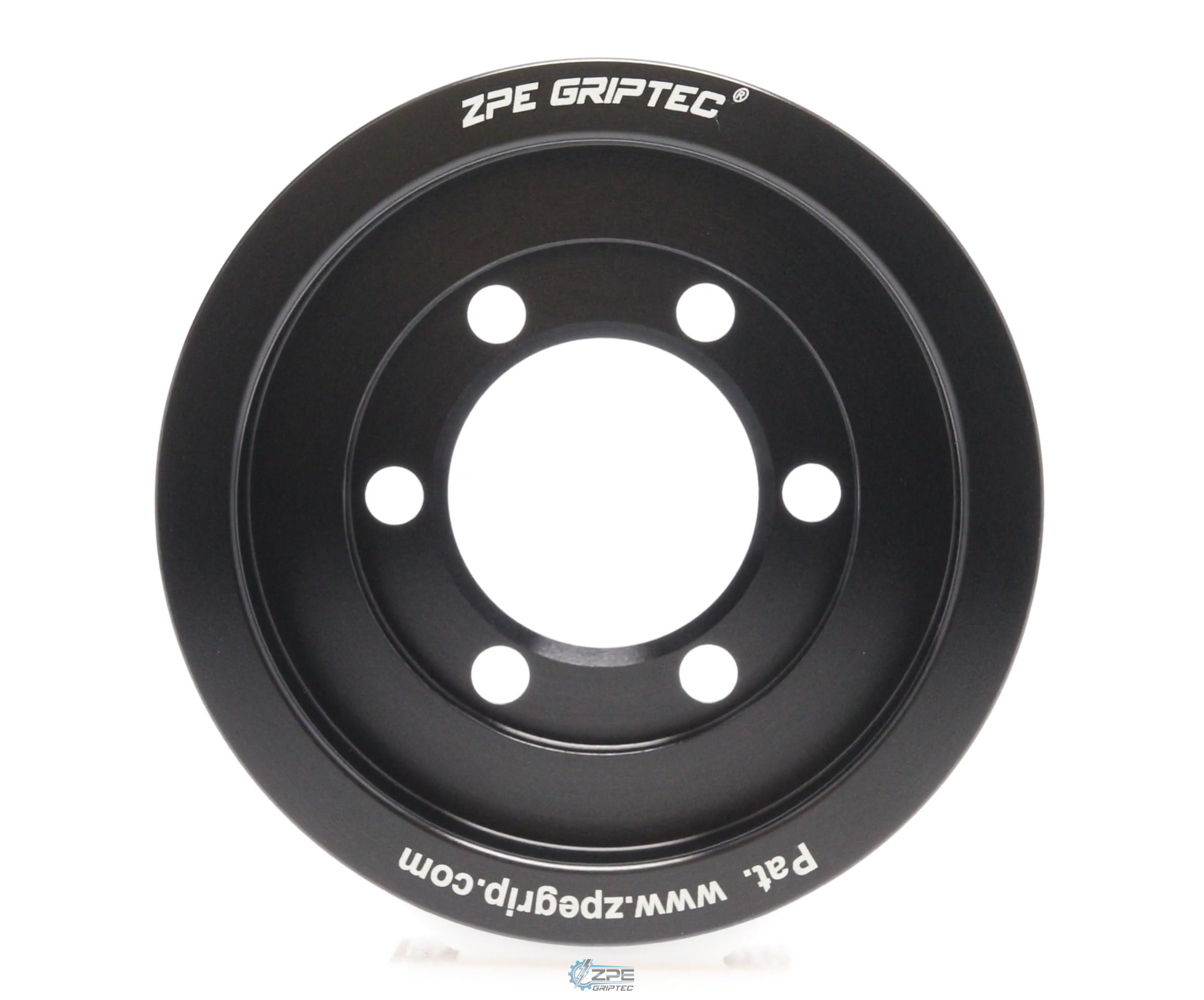 3.50" 6 Rib ZPE GripTec® 2pc Vortech YSi/JT/V3 L3 Black Pulley Only