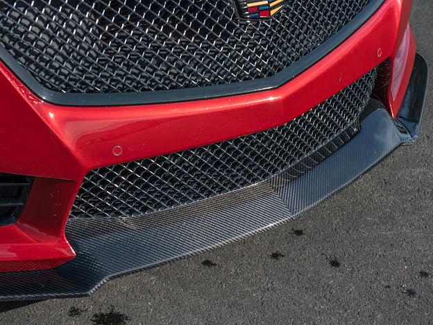 2016-2019 CADILLAC CTS-V3  | FRONT LIP SPLITTER GROUND EFFECTS AND WHEEL ARCHES - CARBON FIBER
