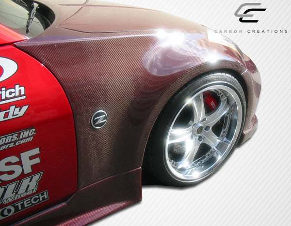 2003-2008 Nissan 350Z Z33 Carbon Creations OEM Look Fenders - 2 Piece