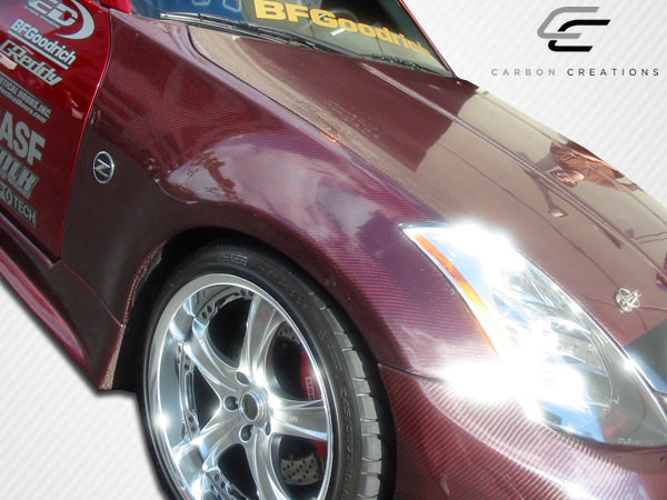 2003-2008 Nissan 350Z Z33 Carbon Creations OEM Look Fenders - 2 Piece