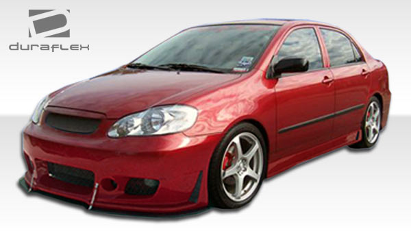 2003-2008 Toyota Corolla Duraflex B-2 Side Skirts Rocker Panels - 2 Piece