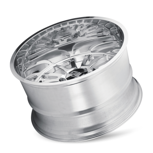 Polished Cali Off-Road cast wheel with 26x14 size, 6x139.7 bolt pattern, -76mm offset, and 106mm hub for off-road vehicles