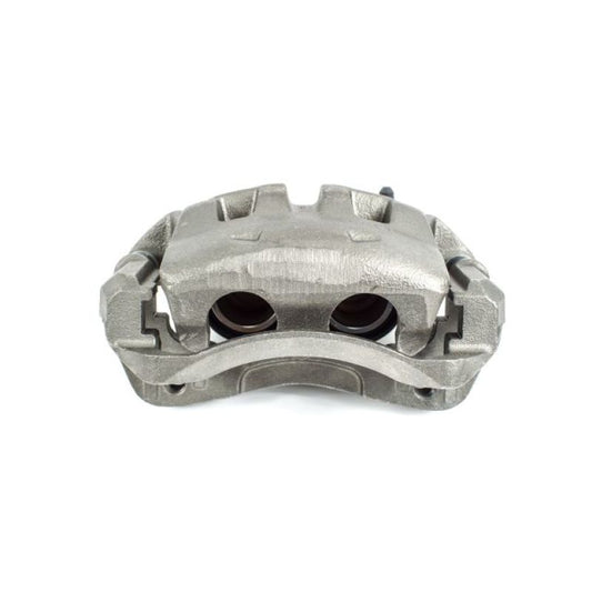 PowerStop OE front right brake caliper with bracket for Nissan Frontier, designed for reliable stopping power and durability.
