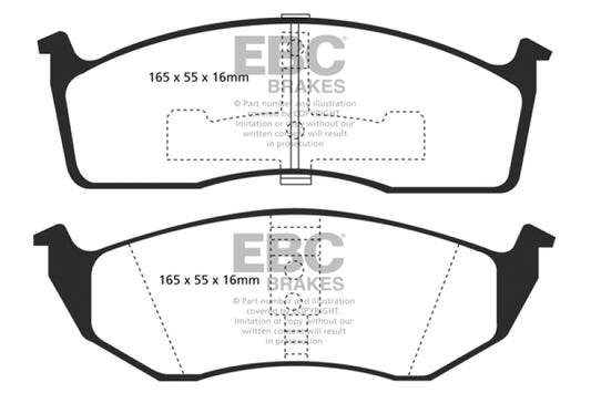 EBC Ultimax2 front brake pads for 1993-94 Chrysler Concorde 3.3, OE type, shown in the image.
