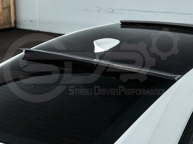 2013-2018 Cadillac ATS ATS-V Coupe | Carbon Fiber Rear Roof Top Window Spoiler Wing